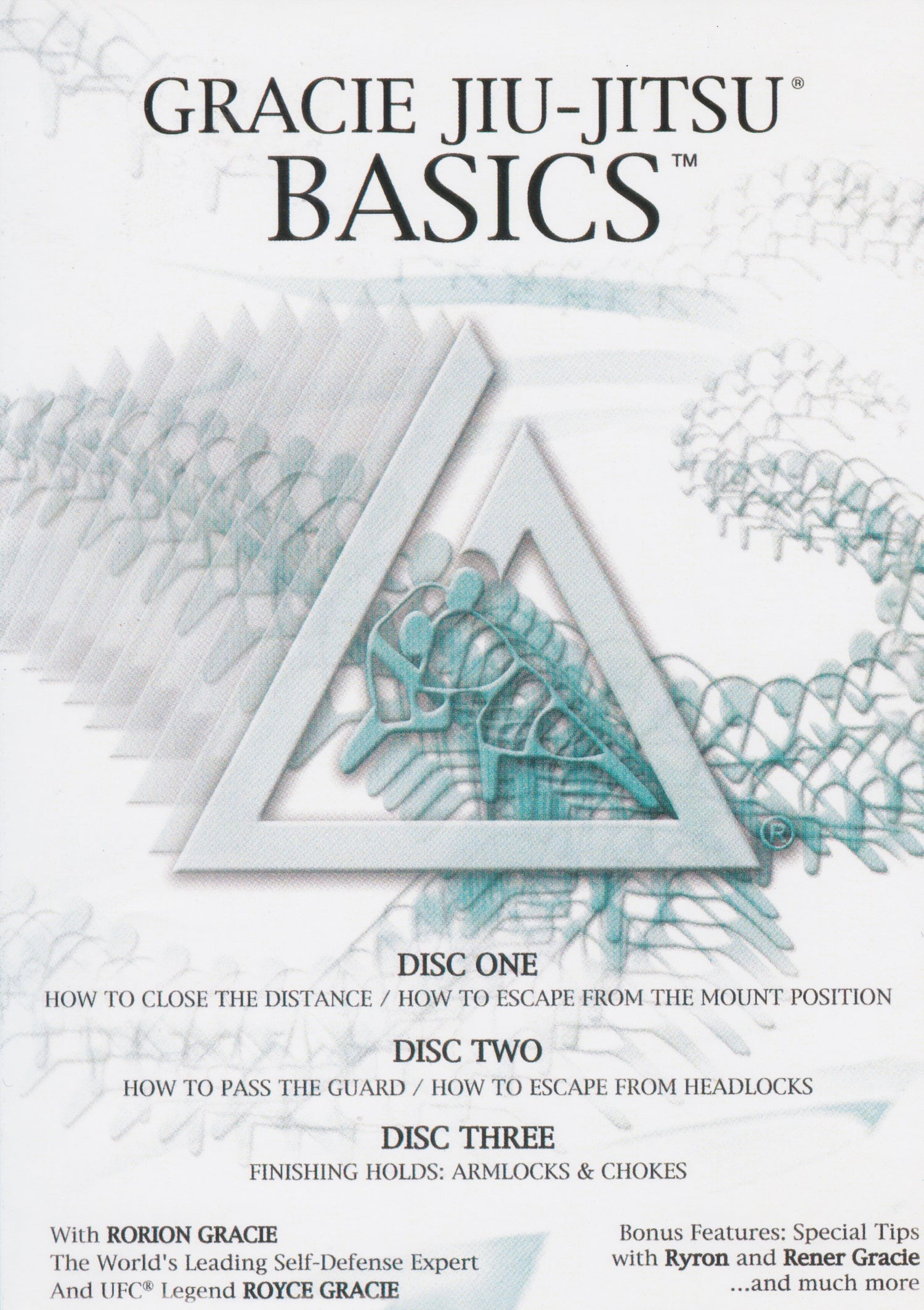 Gracie Jiu-Jitsu Basics 3 DVD Set with Rorion & Royce Gracie (Preowned)