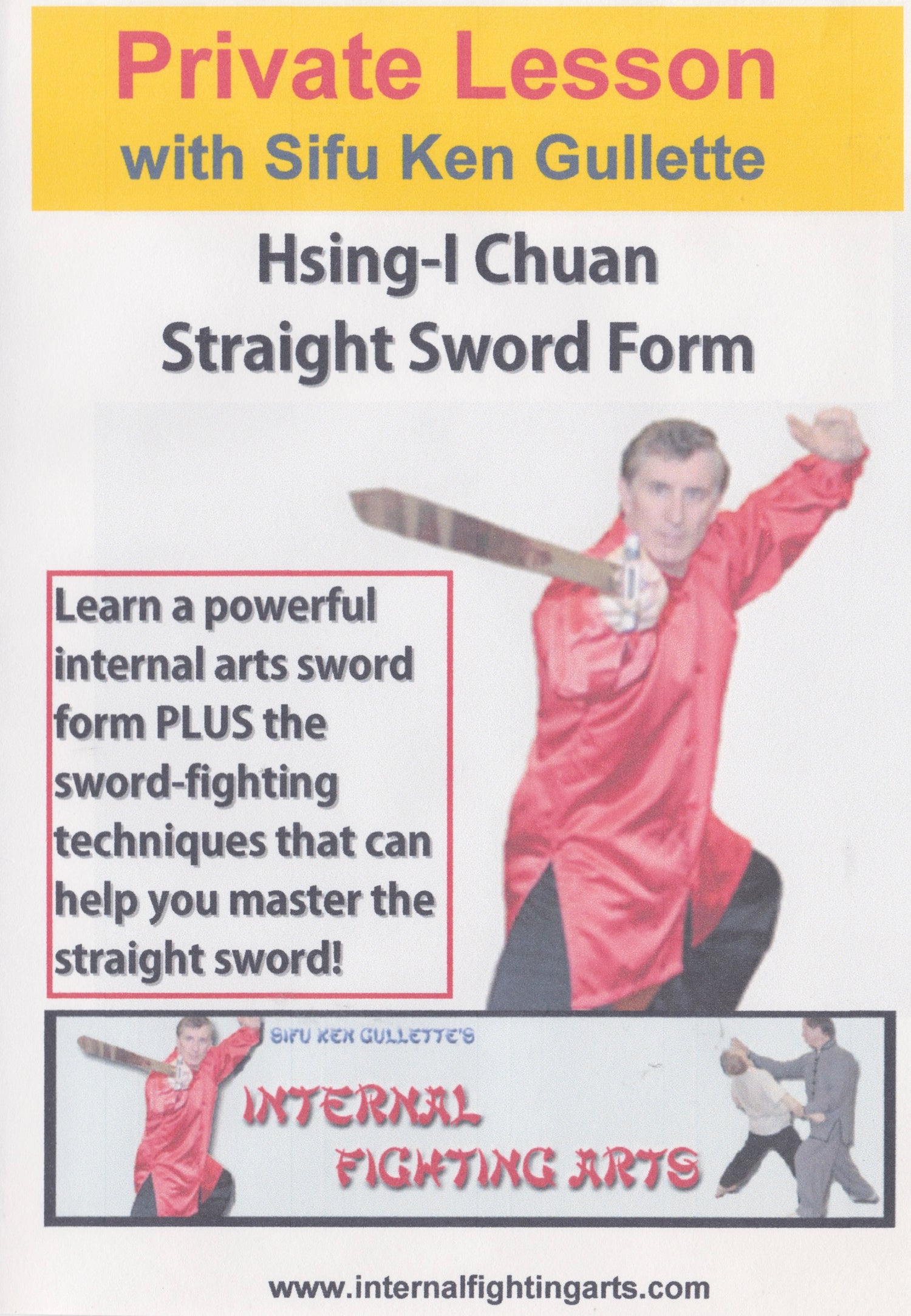 Hsing-I Chuan Straight Sword Form DVD by Ken Gullette (Preowned)