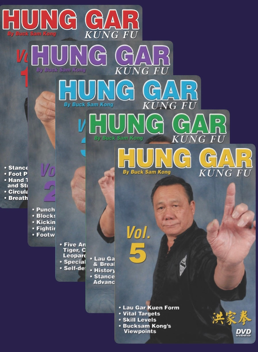 Hung Gar 5 DVD Set by Buck Sam Kong