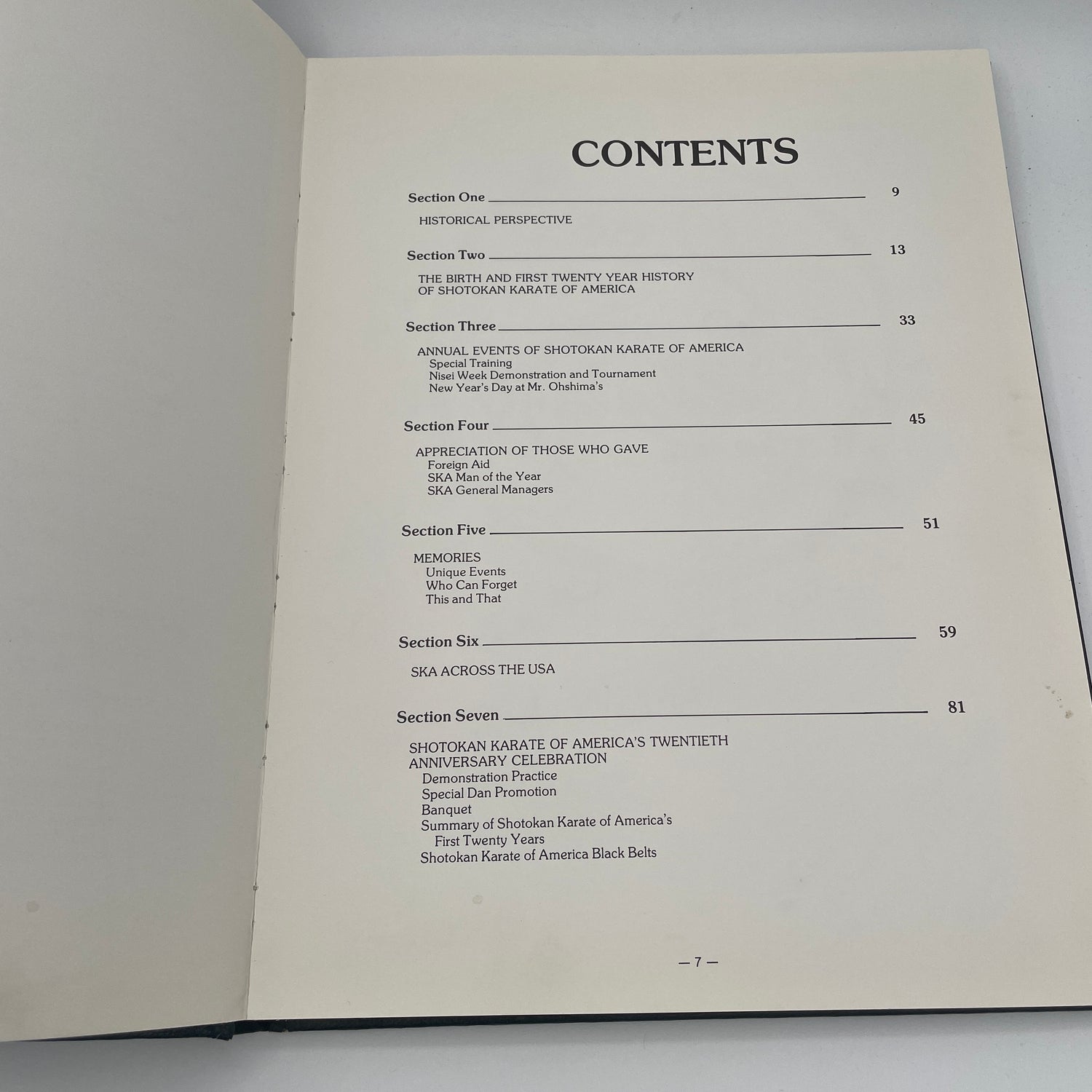 Shotokan Karate of America: The First Twenty Years Book by Tsutomu Ohshima (SIGNED) (Preowned)