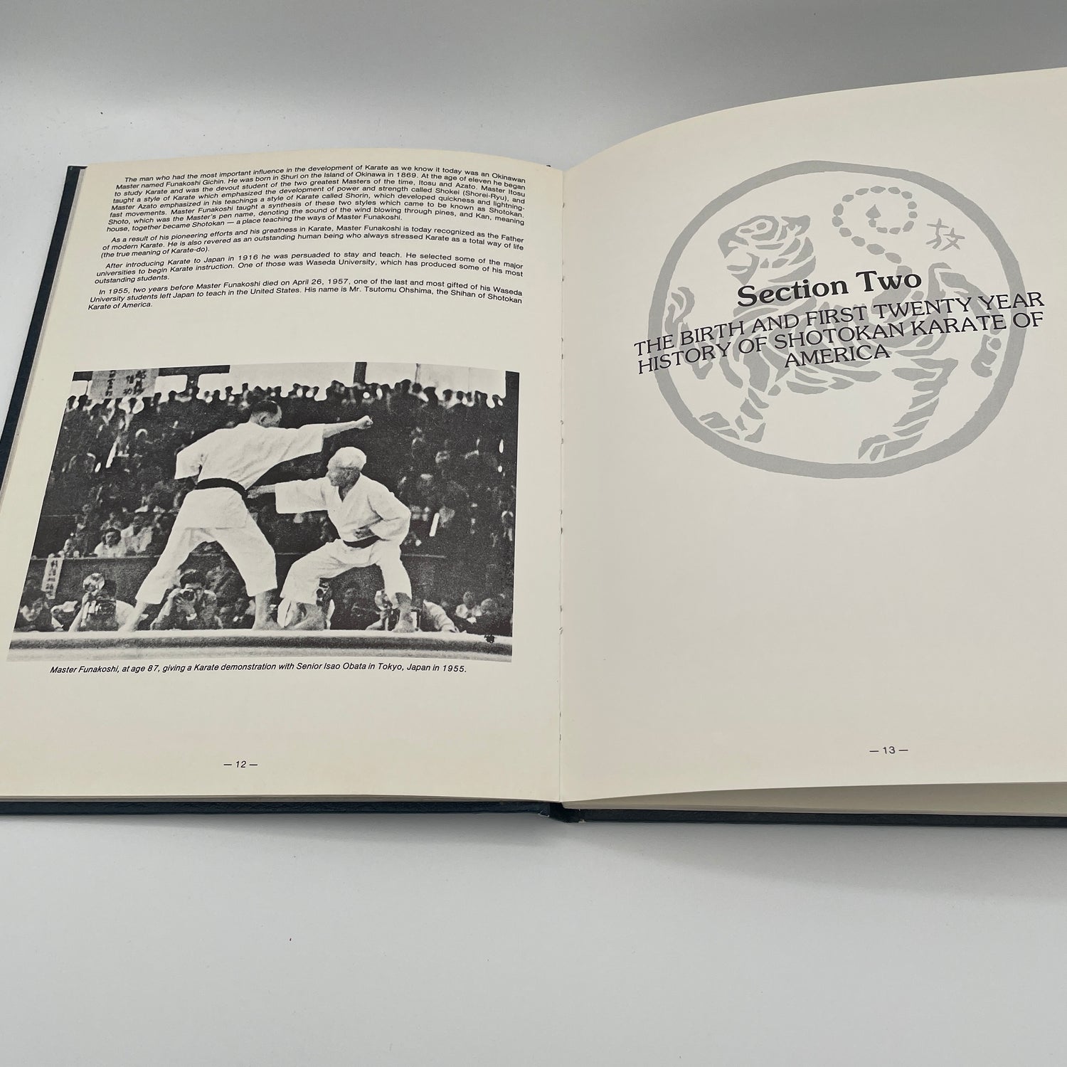 Shotokan Karate of America: The First Twenty Years Book by Tsutomu Ohshima (SIGNED) (Preowned)