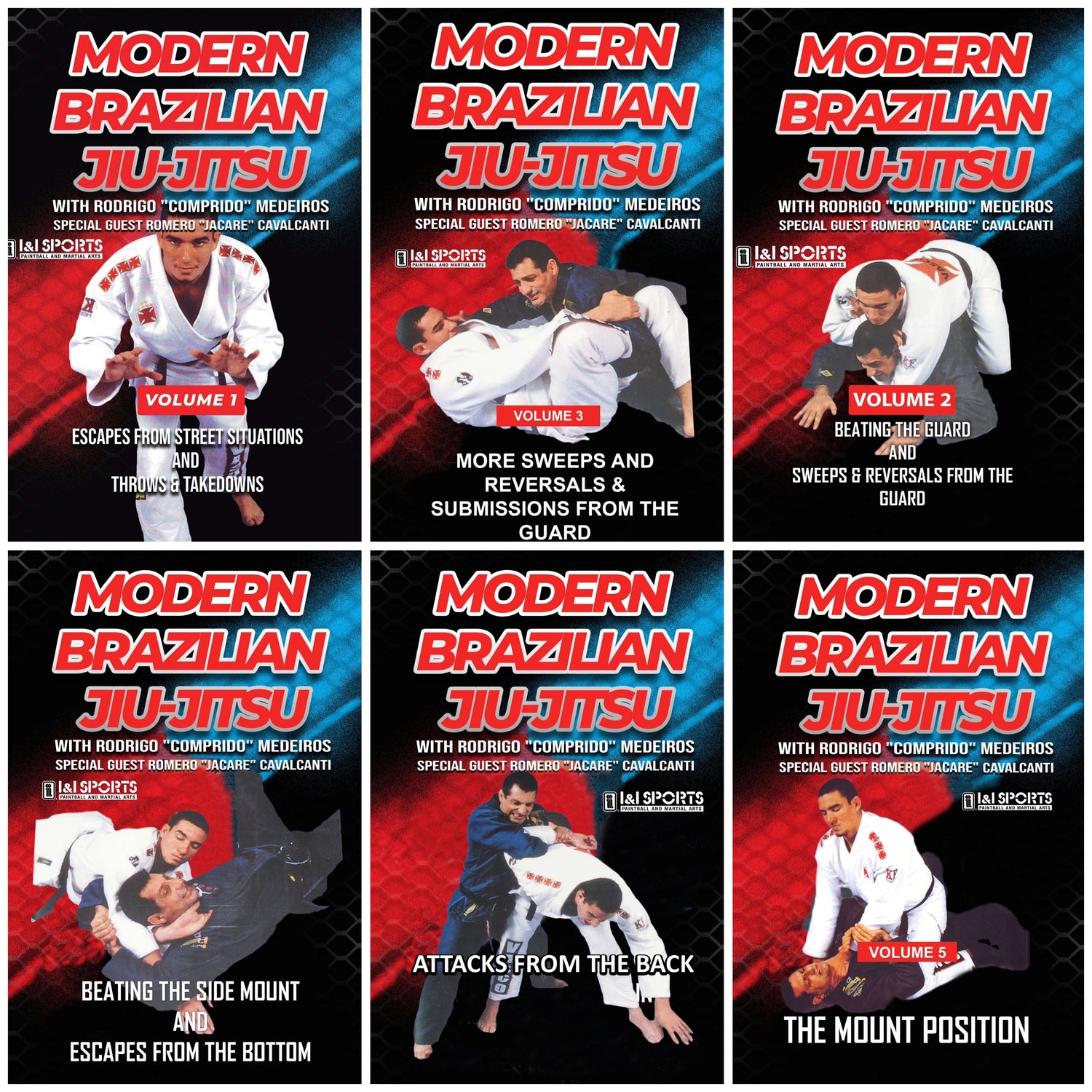 Juego de DVD moderno BJJ 6 de Rodrigo Comprido Medeiros