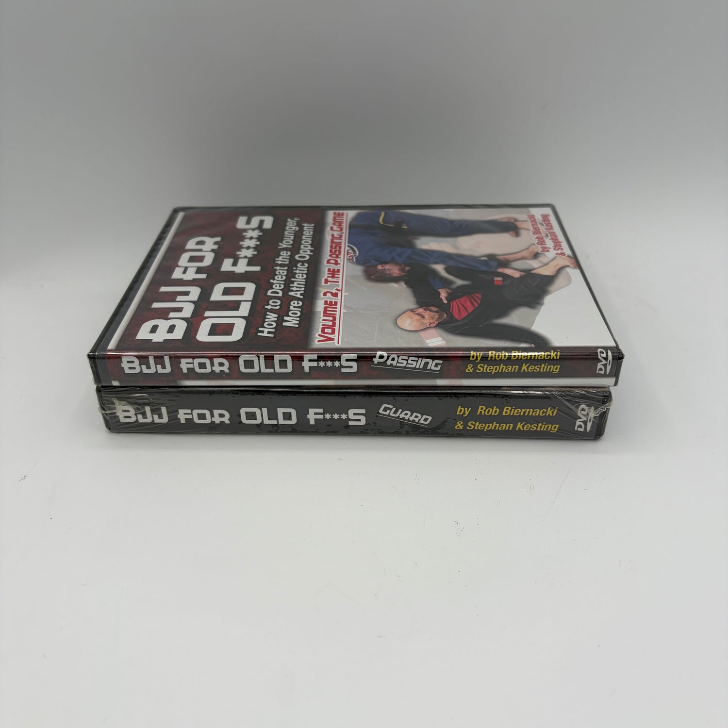 BJJ for Old F***S Vol 1 & 2 Guard & Passing 9 DVD Set with Rob Biernacki & Stephan Kesting