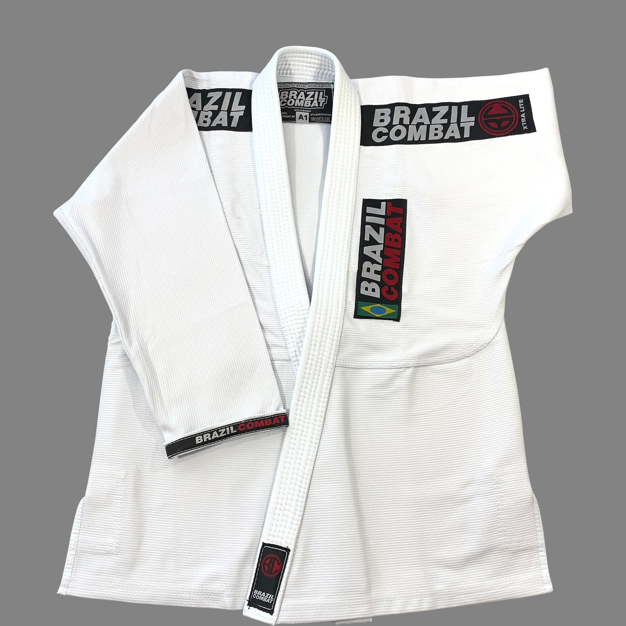 Xtra Lite BJJ Kimono by Brazil Combat - IBJJF Certified - WHITE