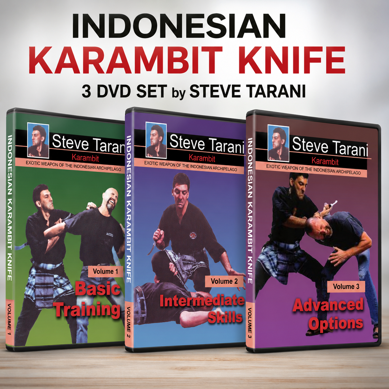 Indonesian Karambit Knife 3 DVD Set by Steve Tarani
