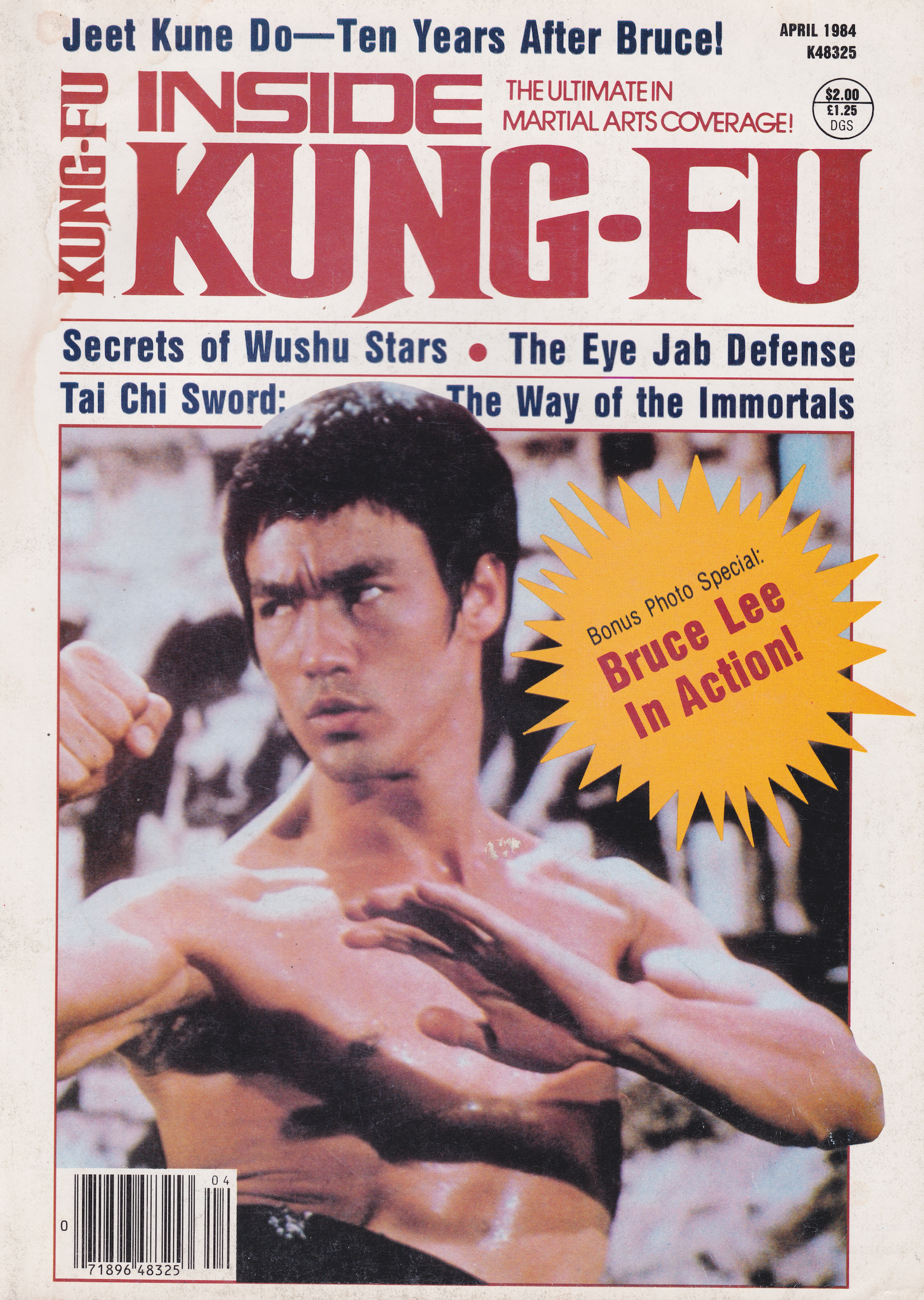 Inside Kung Fu April 1984 Magazine (Preowned)