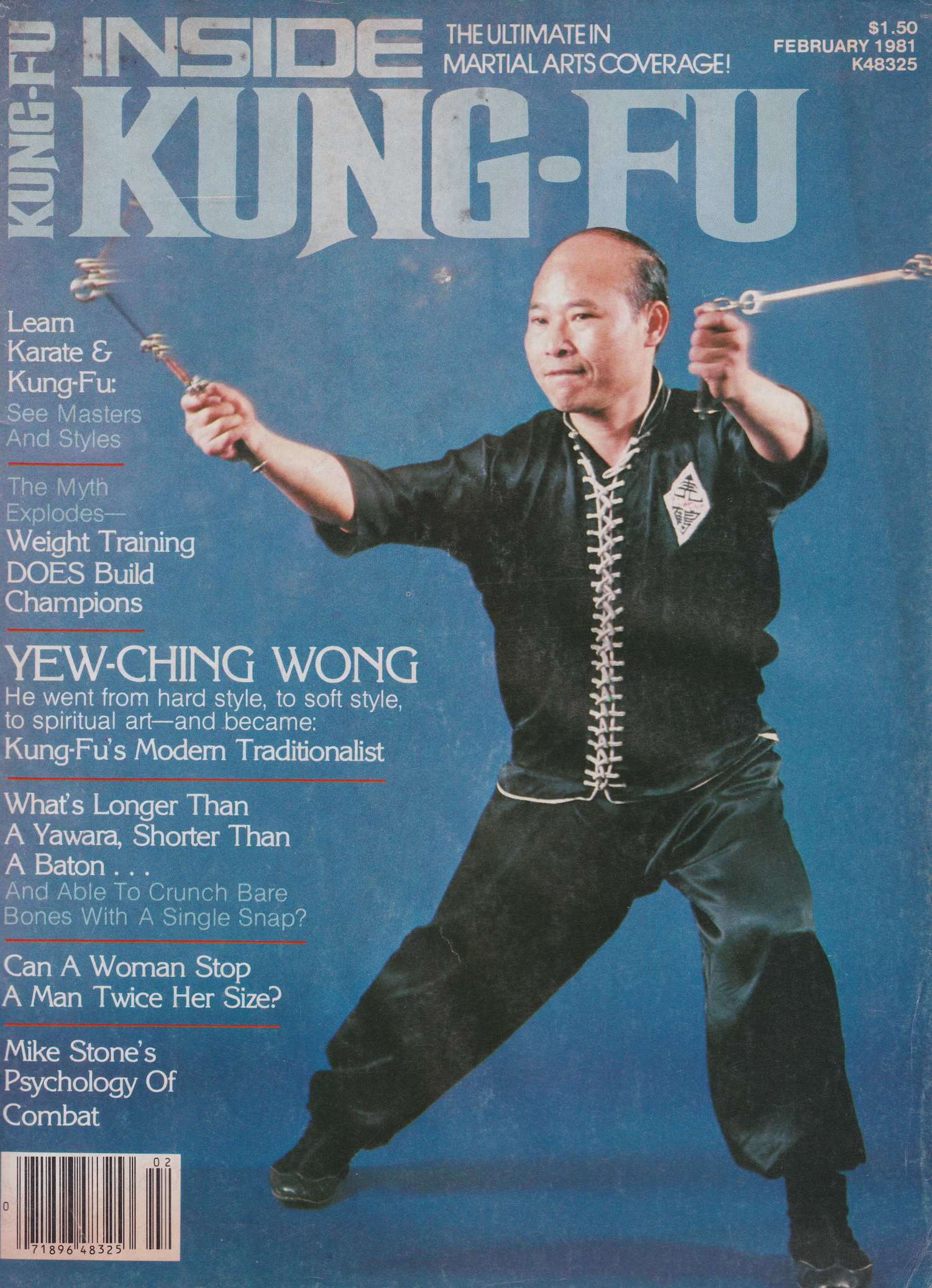 Inside Kung Fu Feb 1981 Magazine (Preowned)