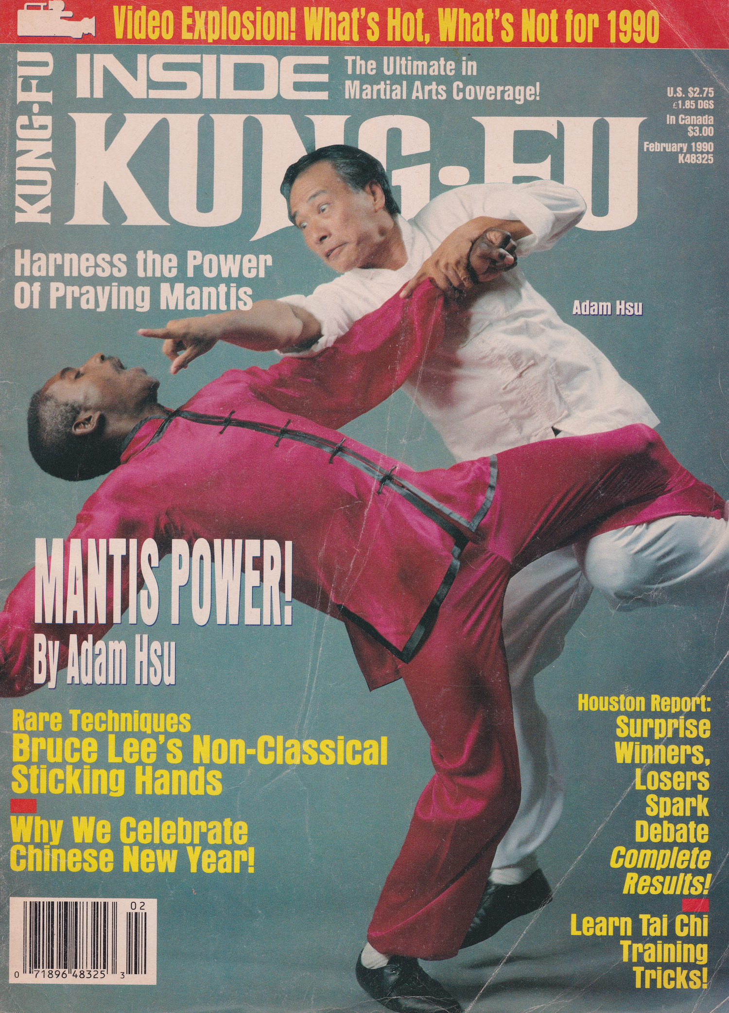 Inside Kung Fu Feb 1990 Magazine (Preowned)