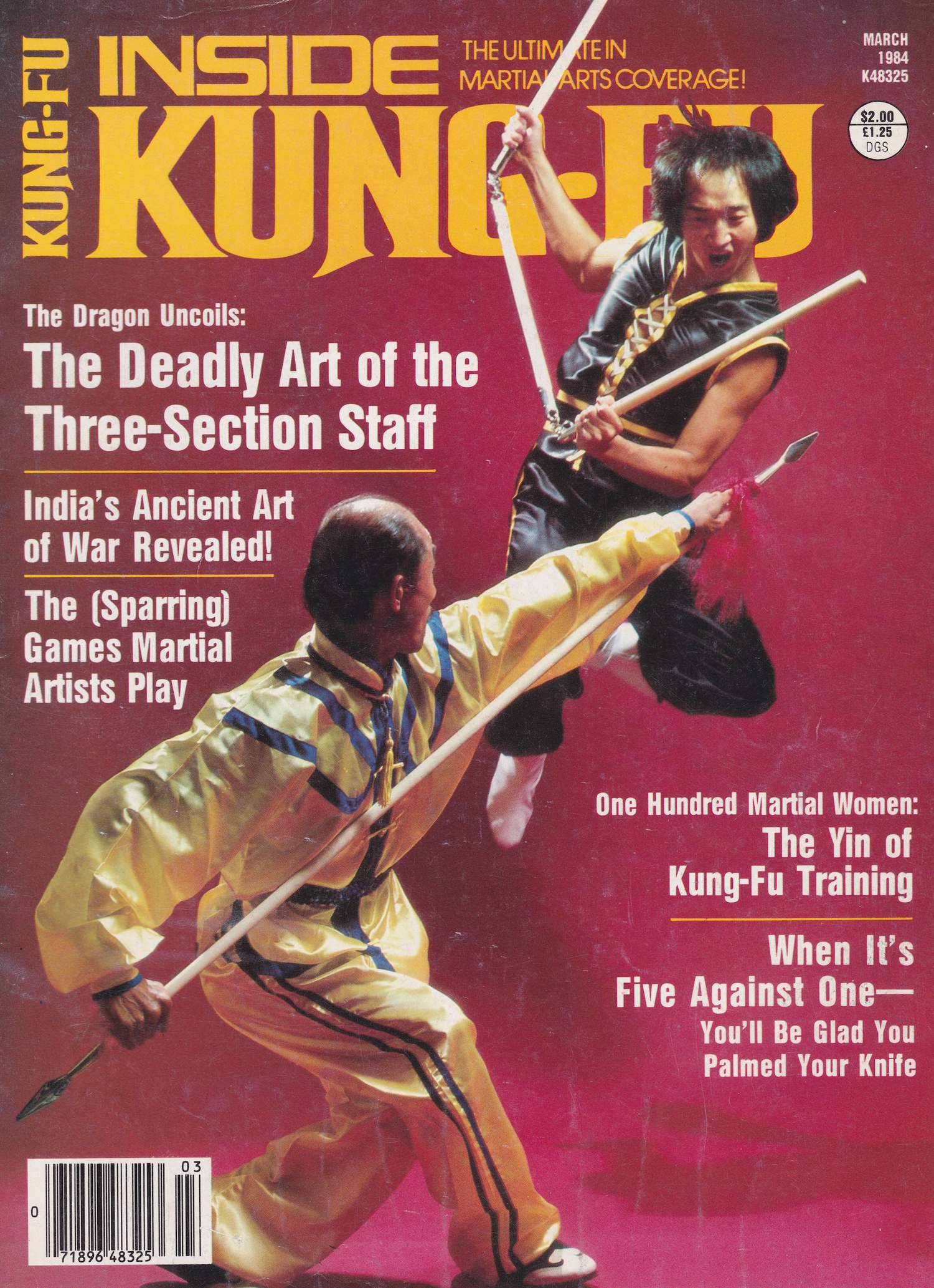 Inside Kung Fu March 1984 Magazine (Preowned)