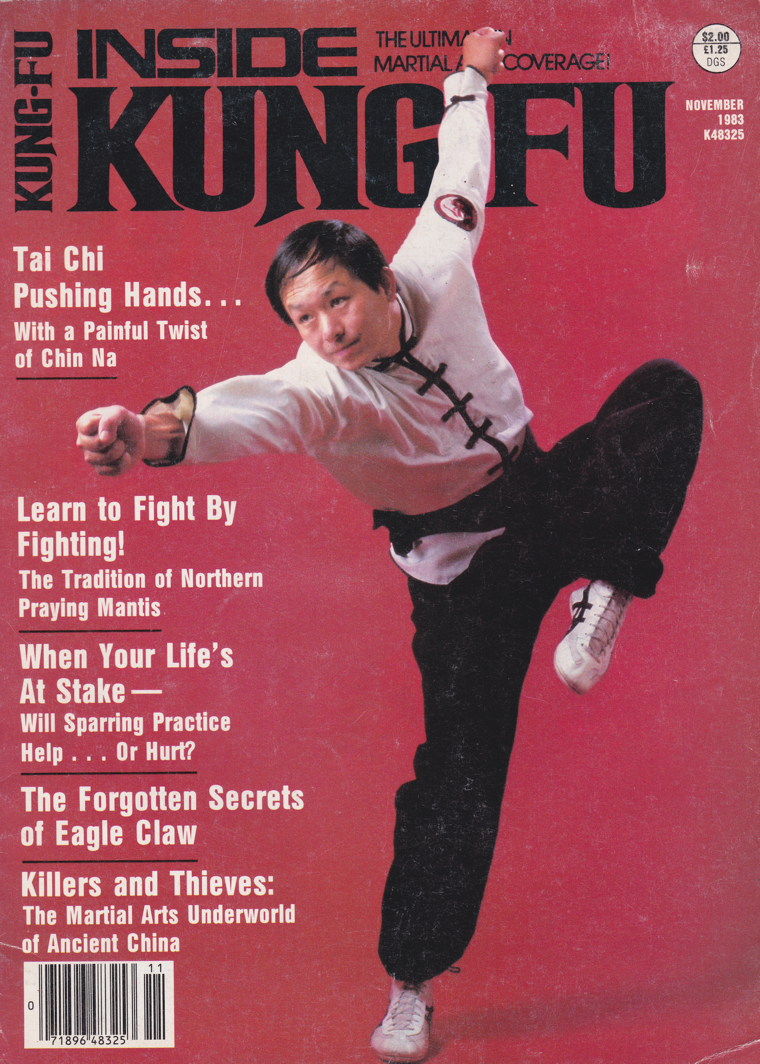 Inside Kung Fu Nov 1983 Magazine (Preowned)