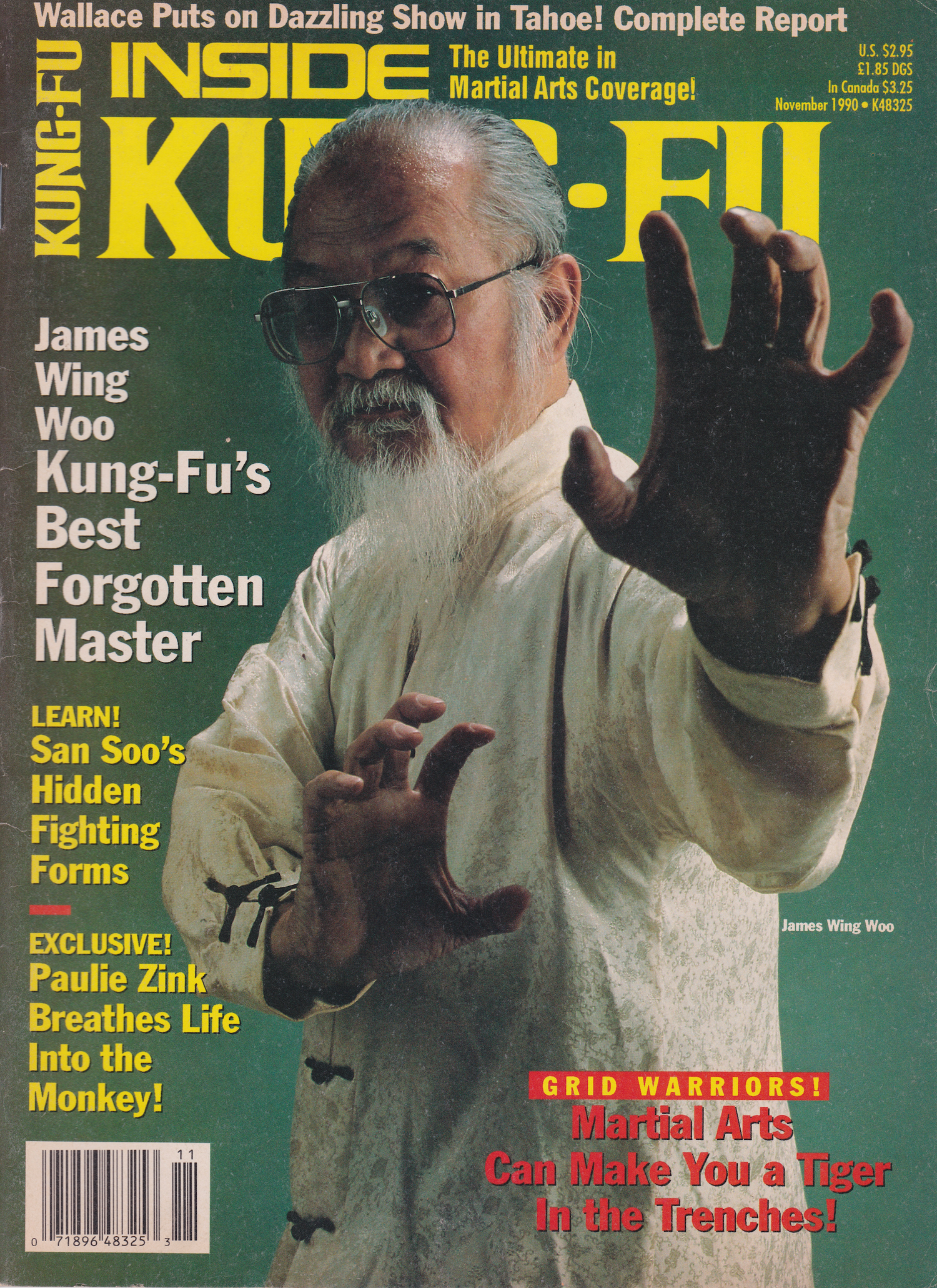 Inside Kung Fu Nov 1990 Magazine (Preowned)