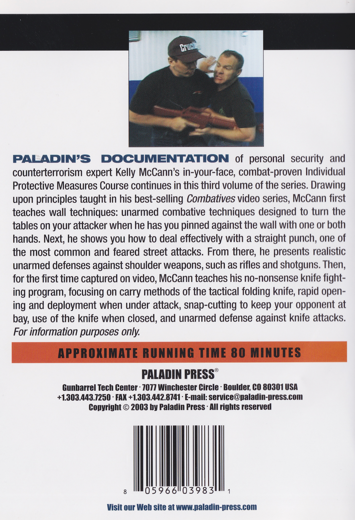 Inside the Crucible DVD 3 Situational Combatives & Knife Fighting with Kelly McCann (Preowned)