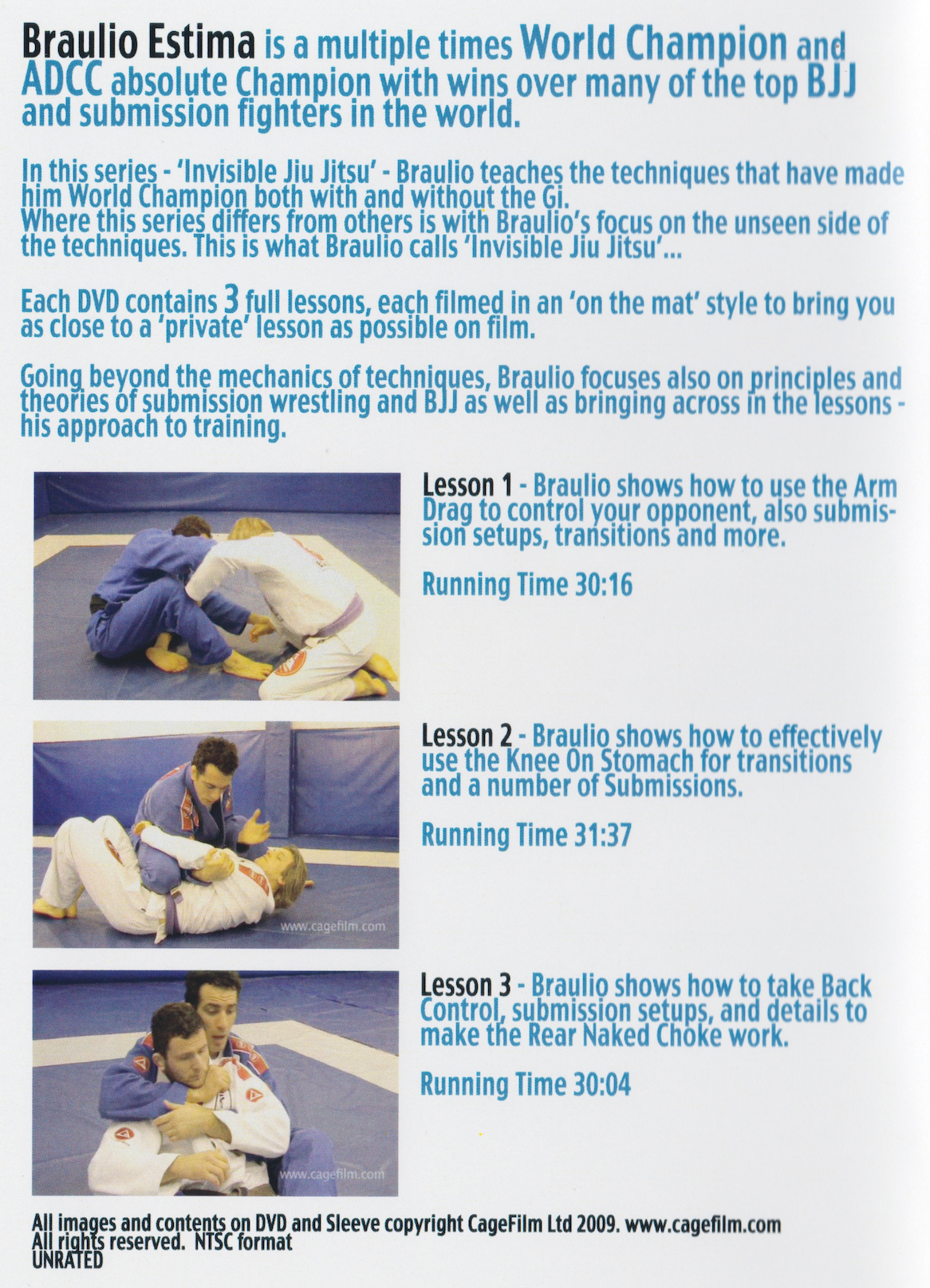 Invisible Jiu Jitsu: Attack Positions DVD by Braulio Estima (Preowned)