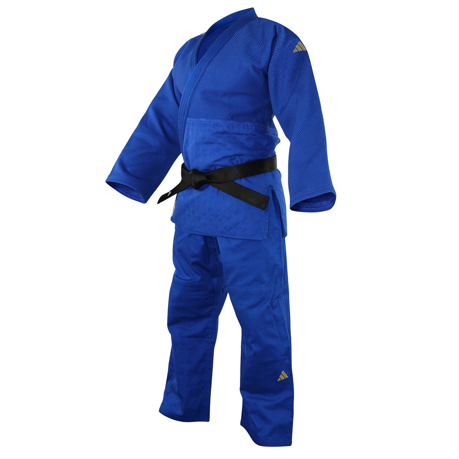 IJF Champion 3 Slim Fit with Gold Logo Judo Gi by Adidas (White or Blue)