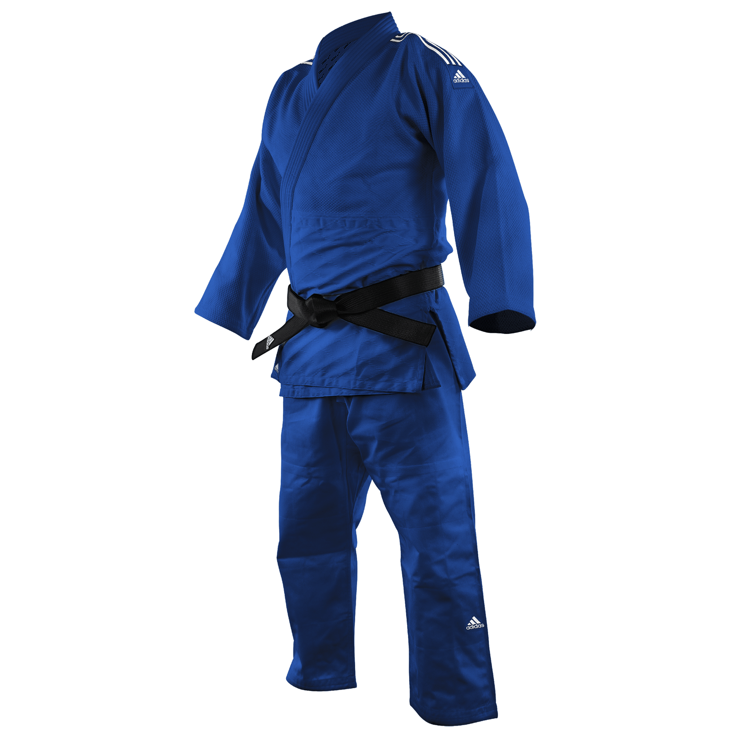 J690 Quest with Black and White Stripes Judo Gi by Adidas (White or Blue)