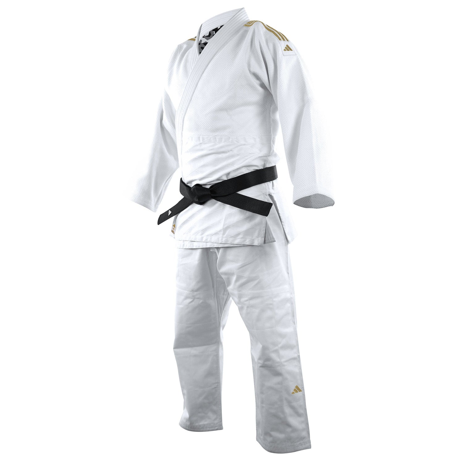 J690 Quest Gold Stripes Judo Gi by Adidas (White or Blue)