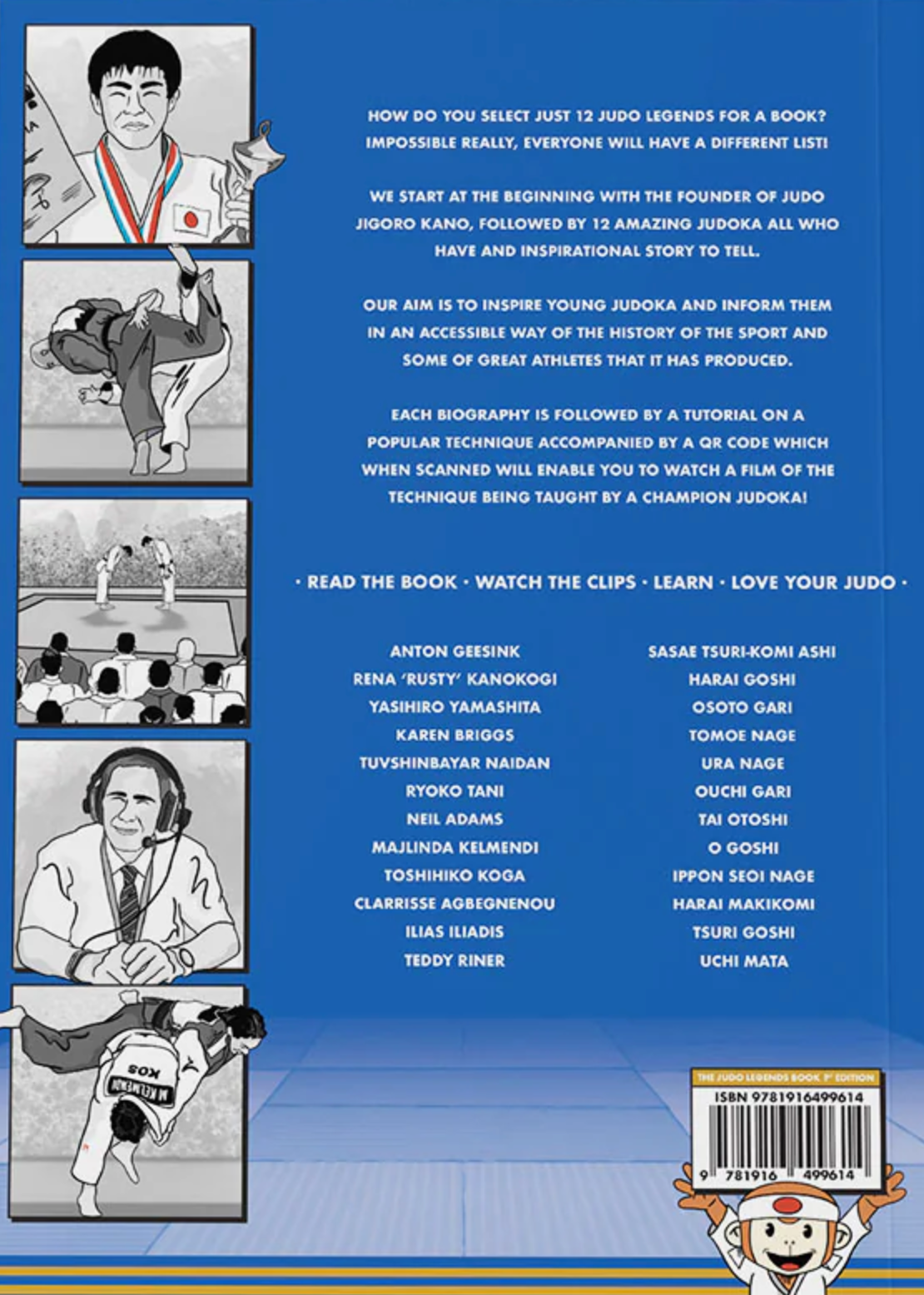 Judo Legends Book (Manga) with QR Code Videos (1st Edition)