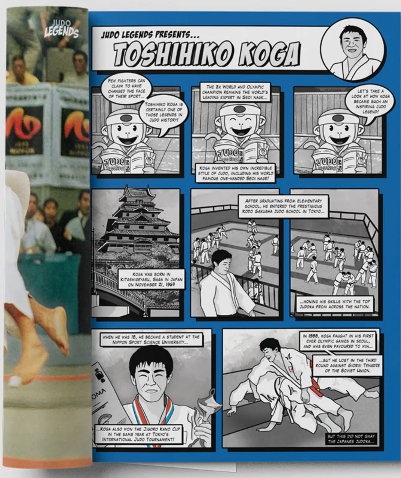 Judo Legends Book (Manga) with QR Code Videos (1st Edition)