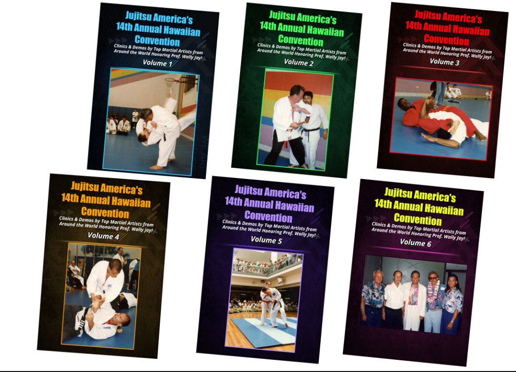 Jujitsu America Hawaiian Convention 6 DVD Set with Wally Jay, Willy Cahill, James DeMile