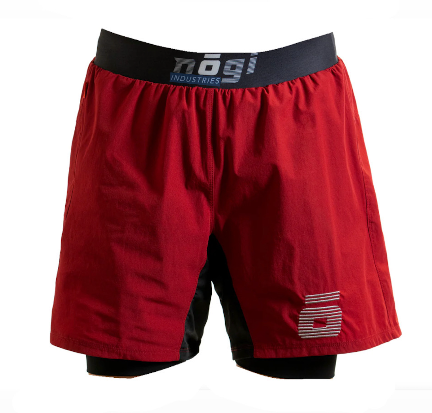 KIDS Ghost Premium Lined Grappling Shorts - Merlot Red