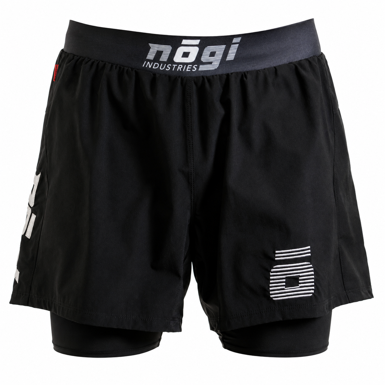 KIDS Ghost Premium Lined Grappling Shorts - Obsidian Black by Nogi industries
