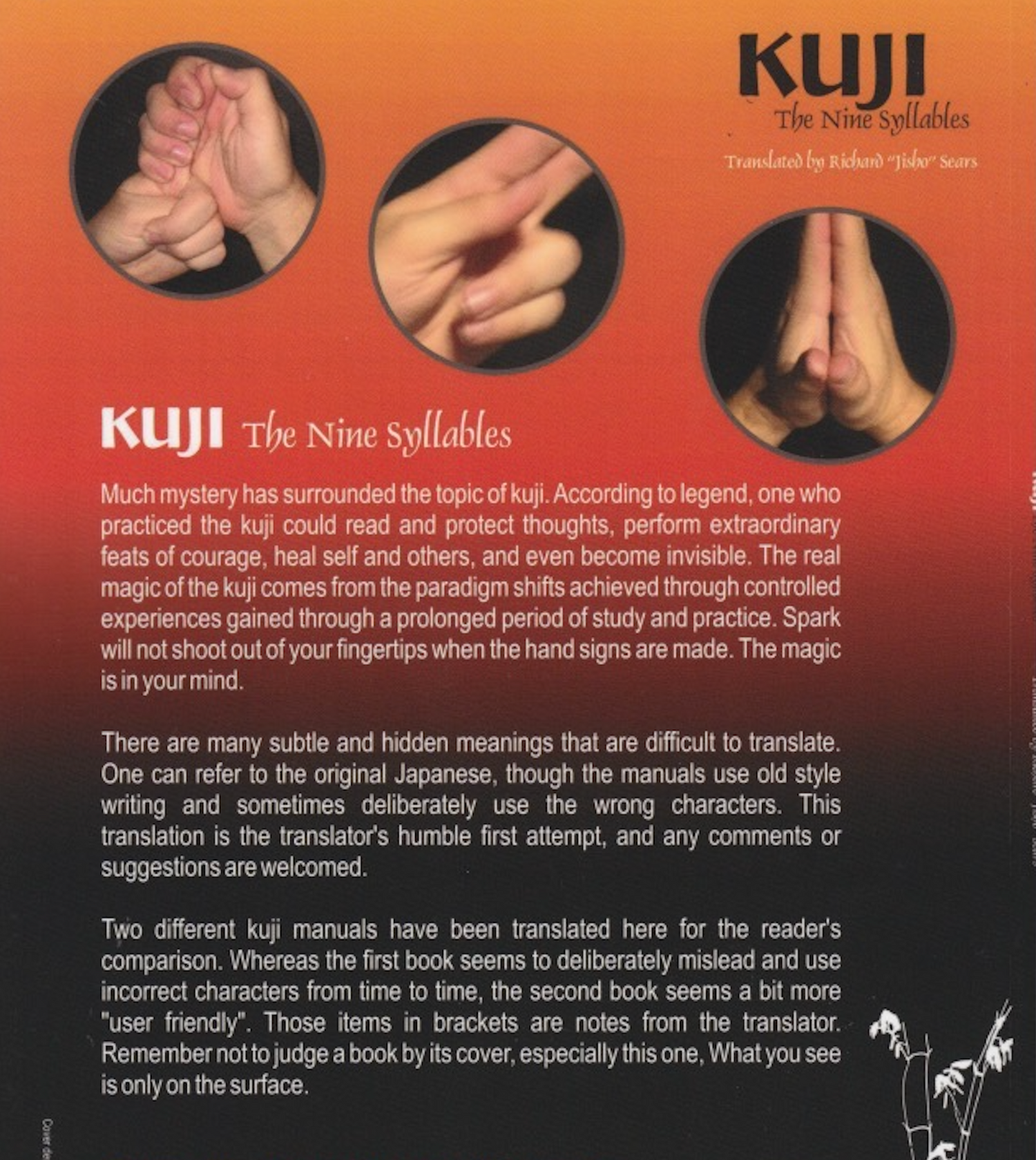 KUJI: The Nine Syllables Book by Richard Sears