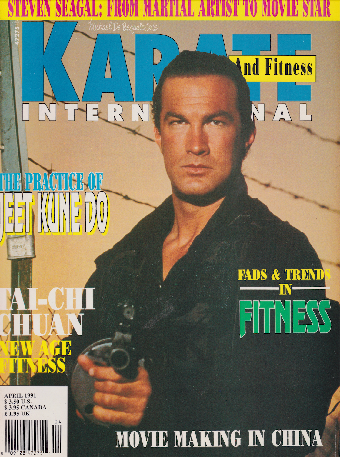 Karate International Magazine 4/91 スティーブン・セガール著 (中古品)