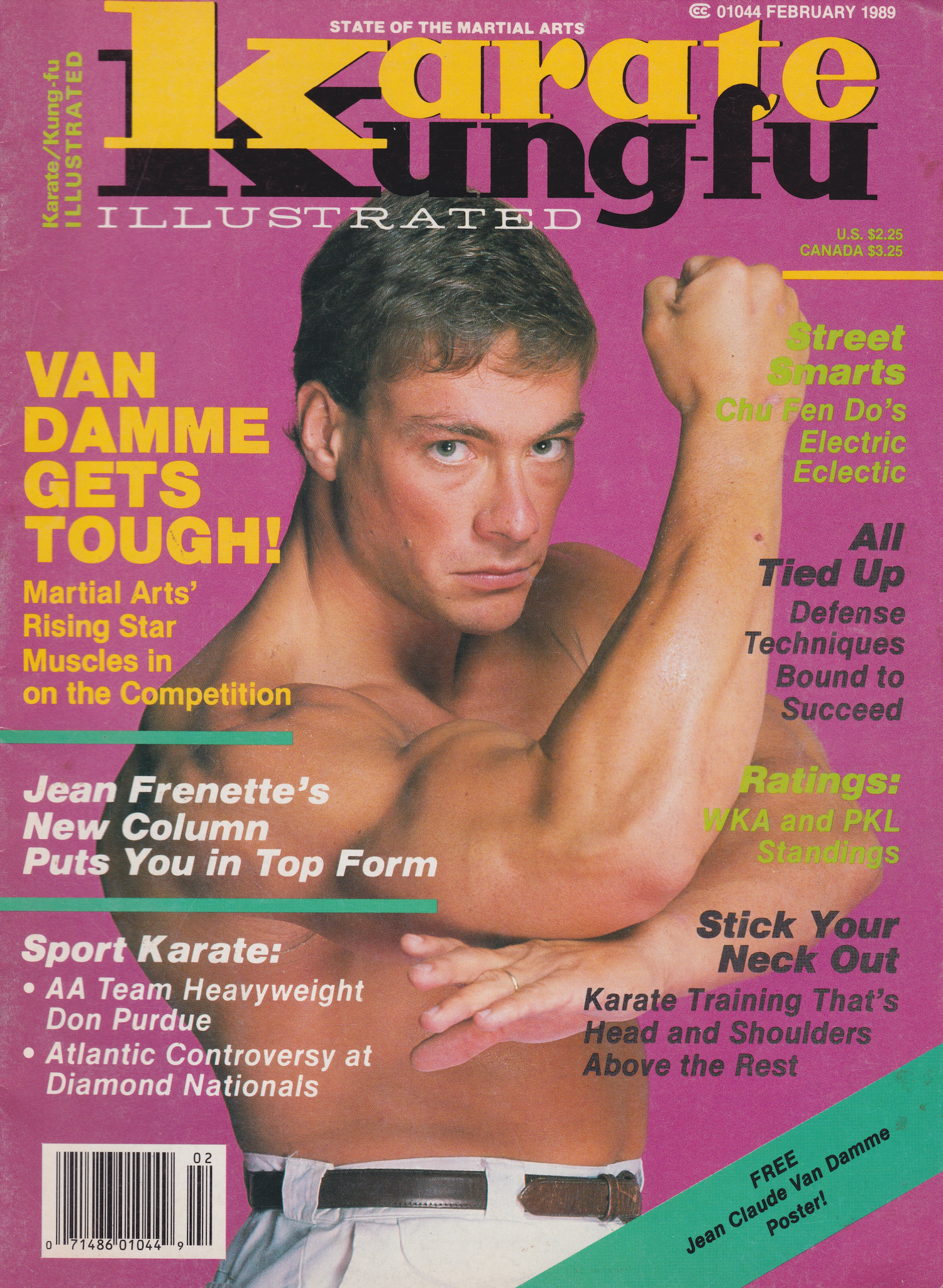 Karate Kung Fu Illustrated Feb 1989 Magazine (Preowned)