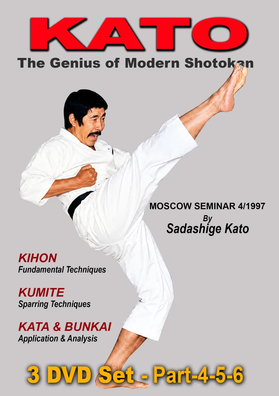 Kato  the Genius of Modern Shotokan 3 DVD Set Part 4-6 by Sadashige Kato