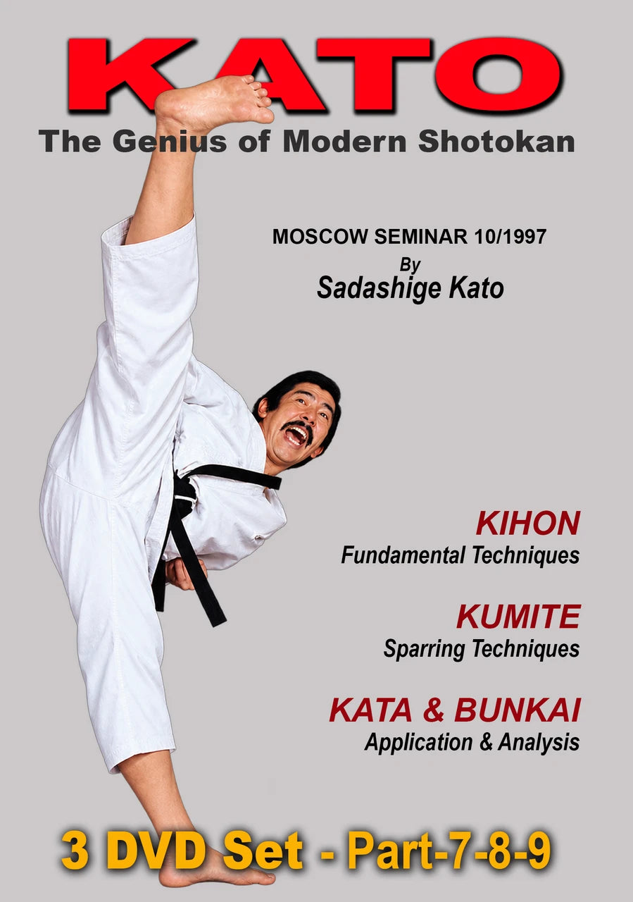 Kato  the Genius of Modern Shotokan 3 DVD Set Part 7-9 by Sadashige Kato