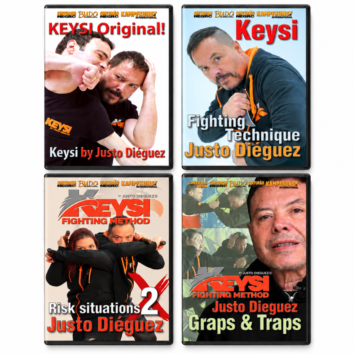 Keysi Self Defense 4 DVD Set with Justo Dieguez