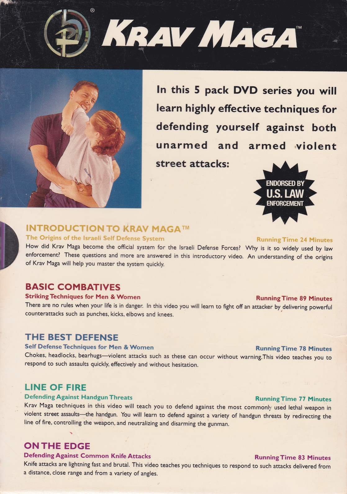 Krav Maga Training Series 5 DVD Box Set by Darren Levine (Preowned)