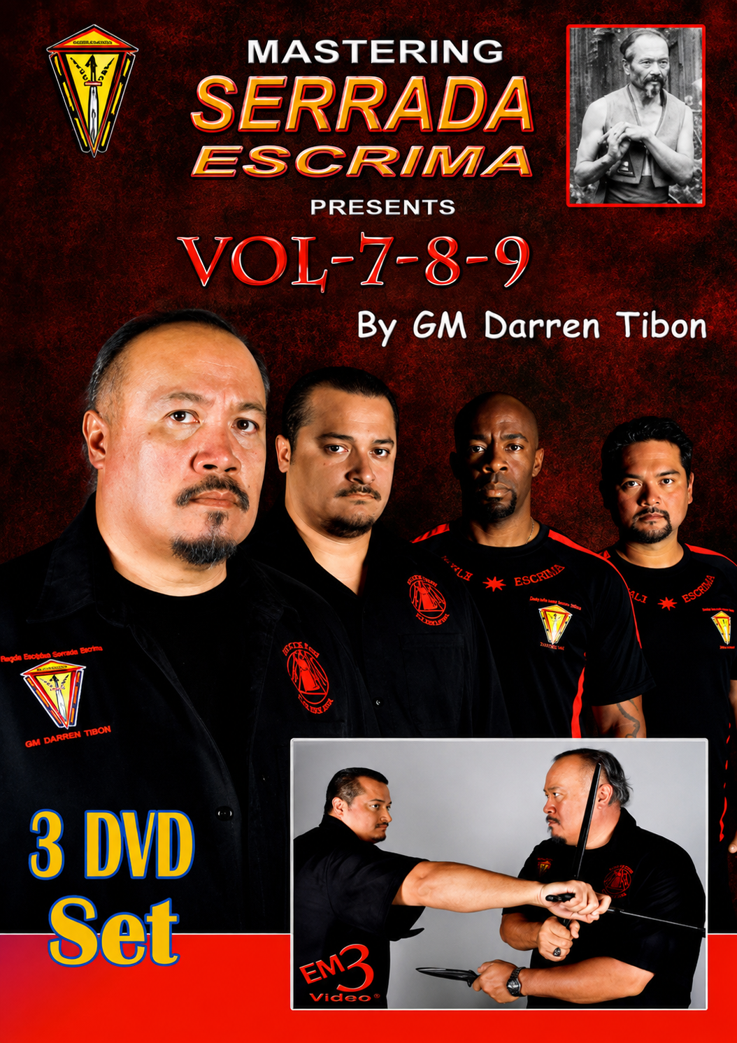 Mastering Serrada Escrima 3 DVD Set (Vol 7-9) by Darren Tibon