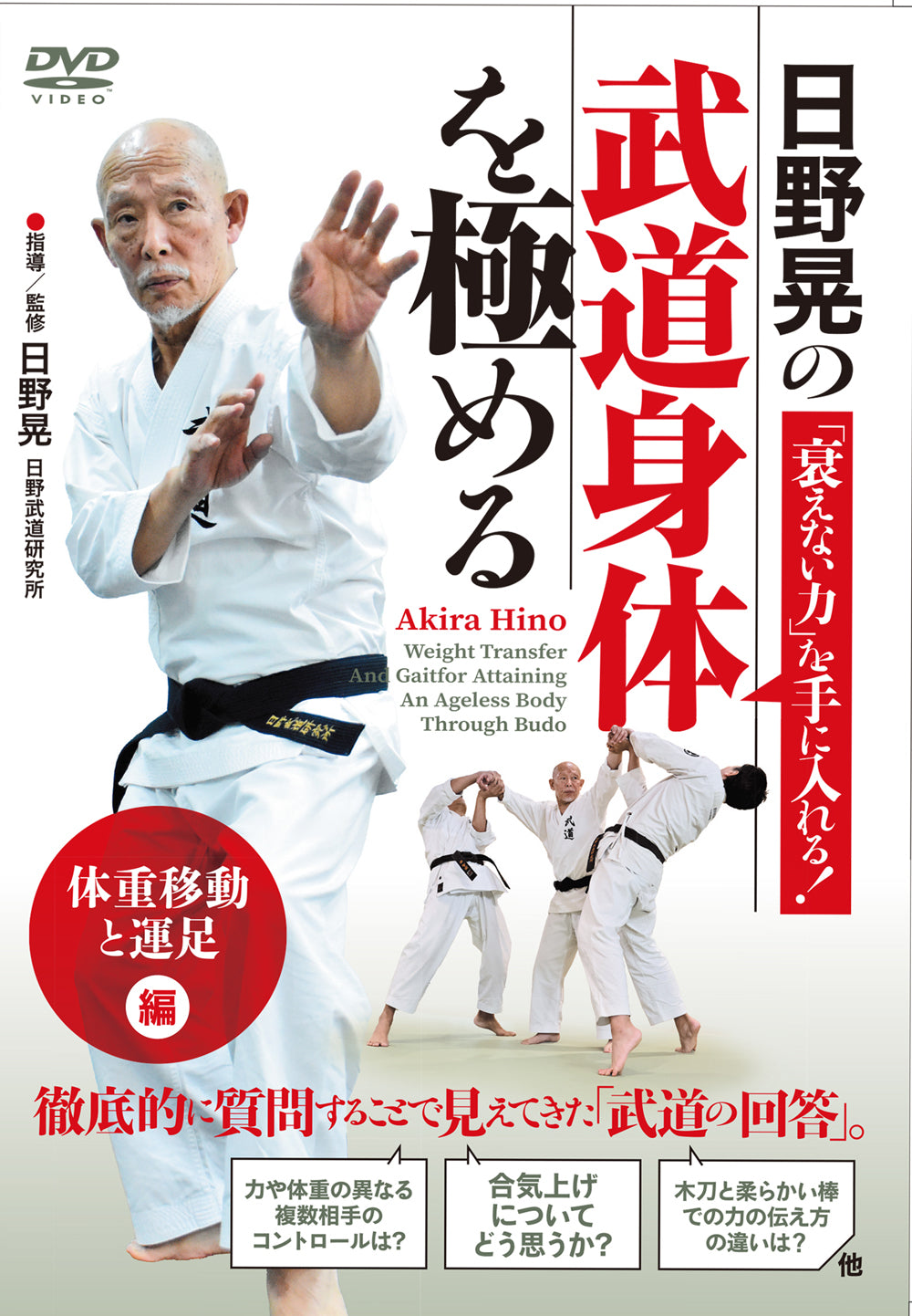 Mastering the Martial Arts Body: Weight Transfer & Footwork DVD by Akira Hino