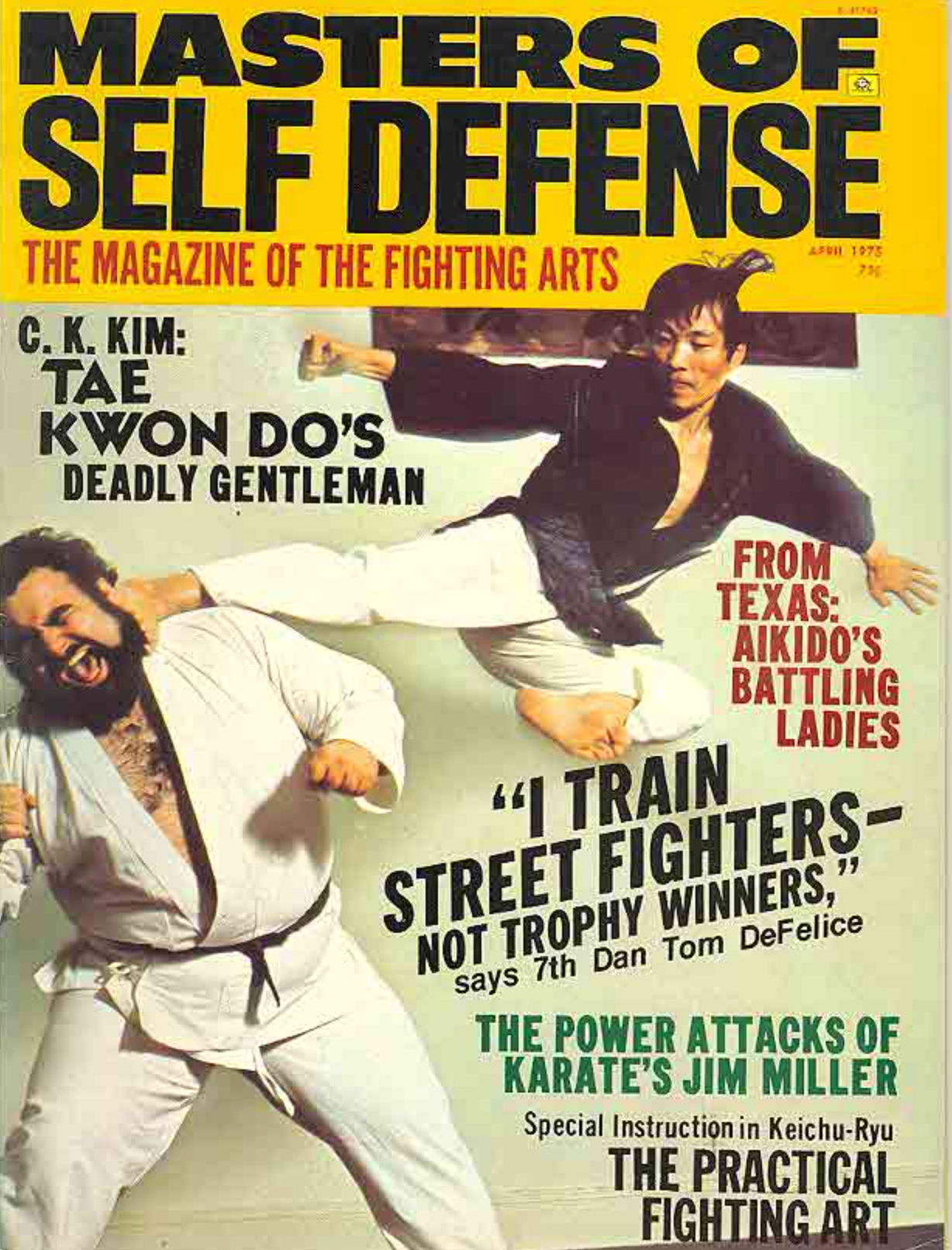 Masters of Self Defense April 1975 Magazine (Preowned)