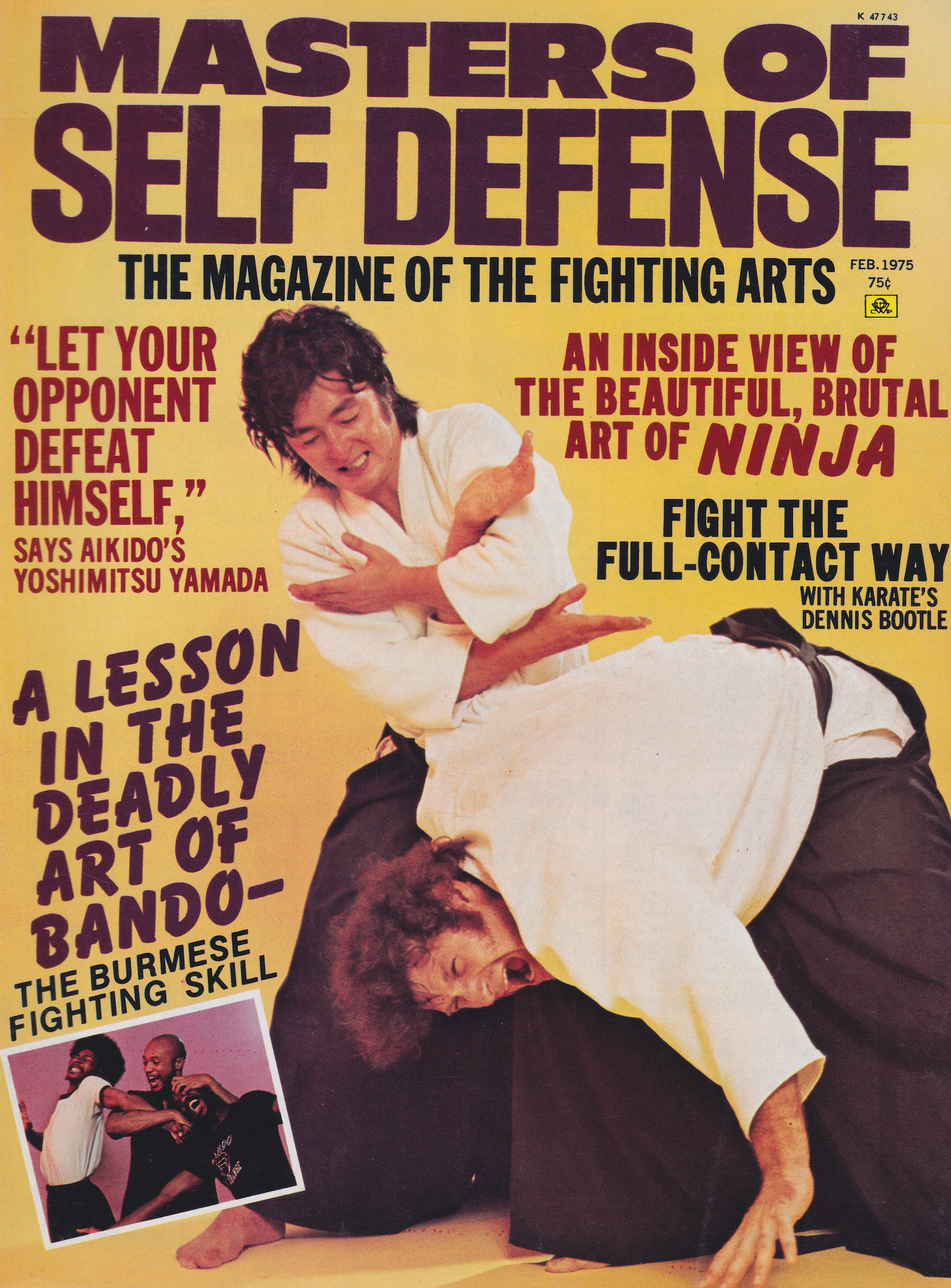 Masters of Self Defense Feb 1975 Magazine (Preowned)
