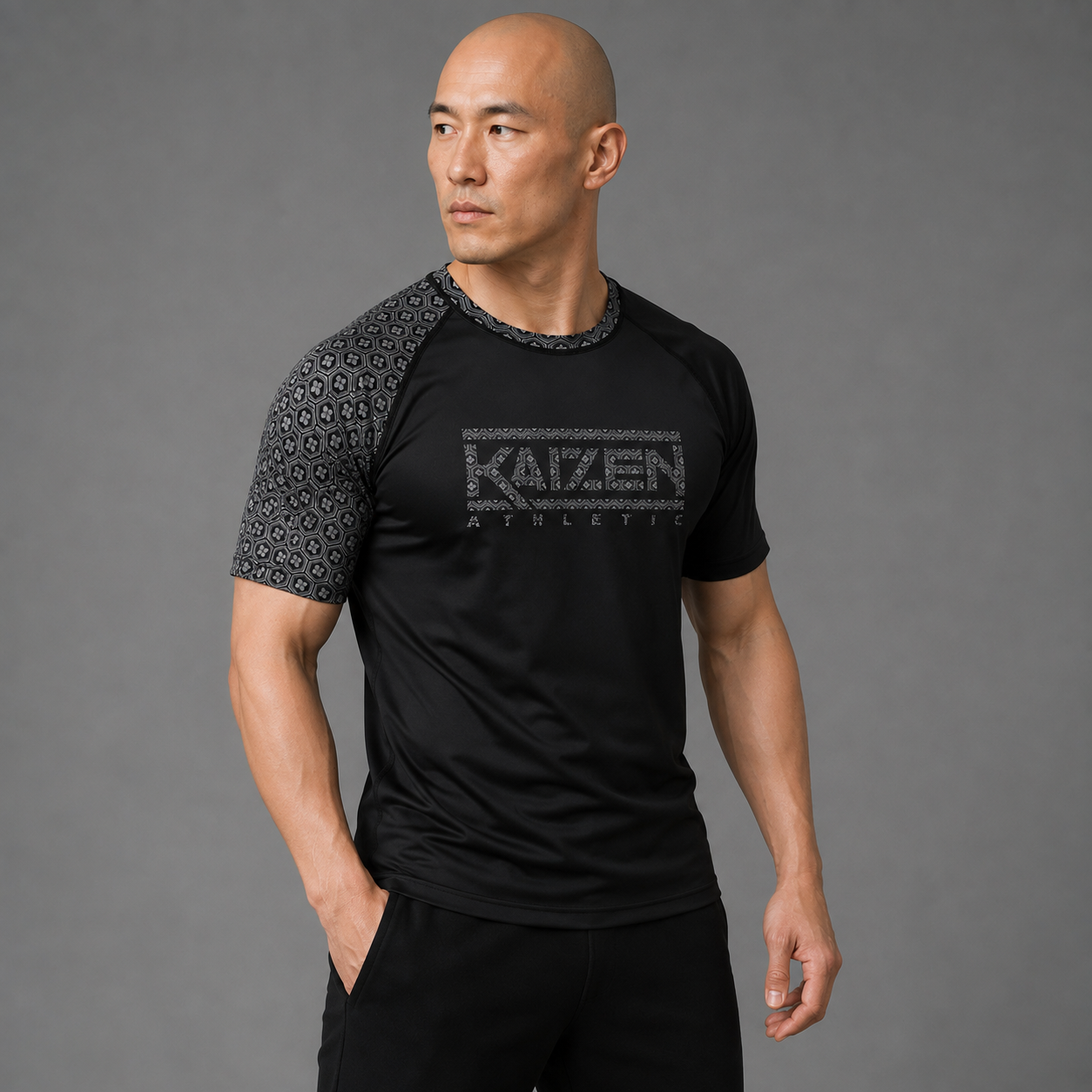 Miyazaki Men's Short Sleeve Rash Guard by Kaizen Athletic