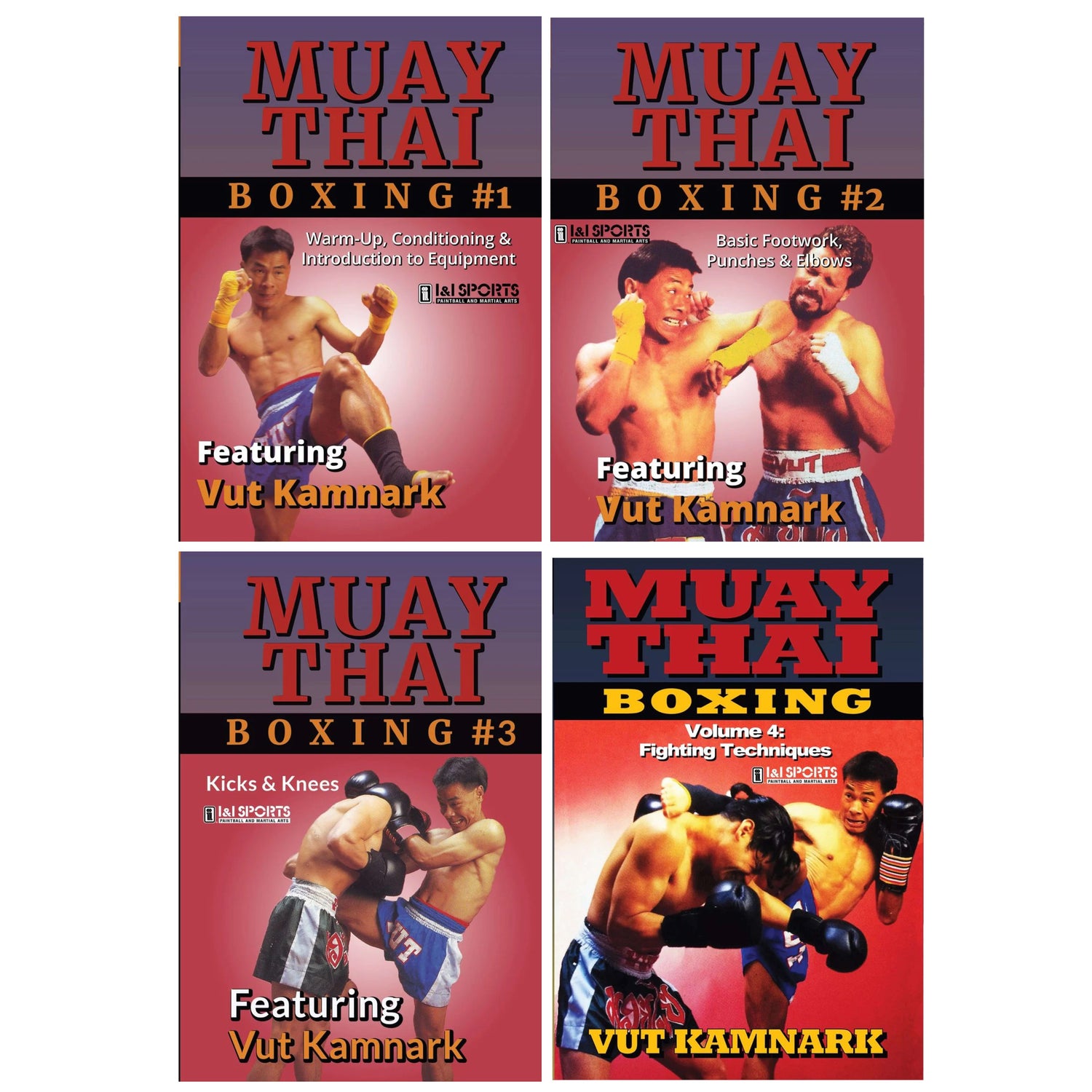 Muay Thai Boxing 4 DVD Set by Vut Kamnark