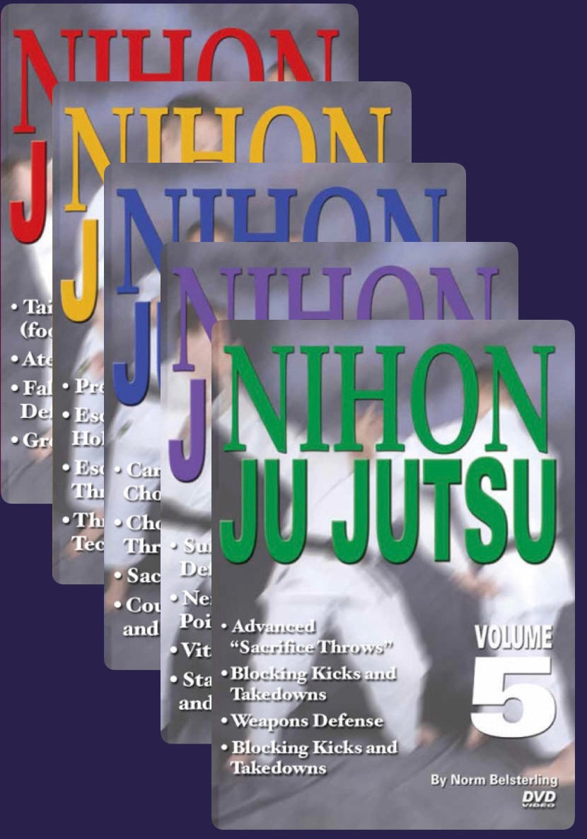 Nihon Jujutsu 5 DVD Set by Norm Belsterling