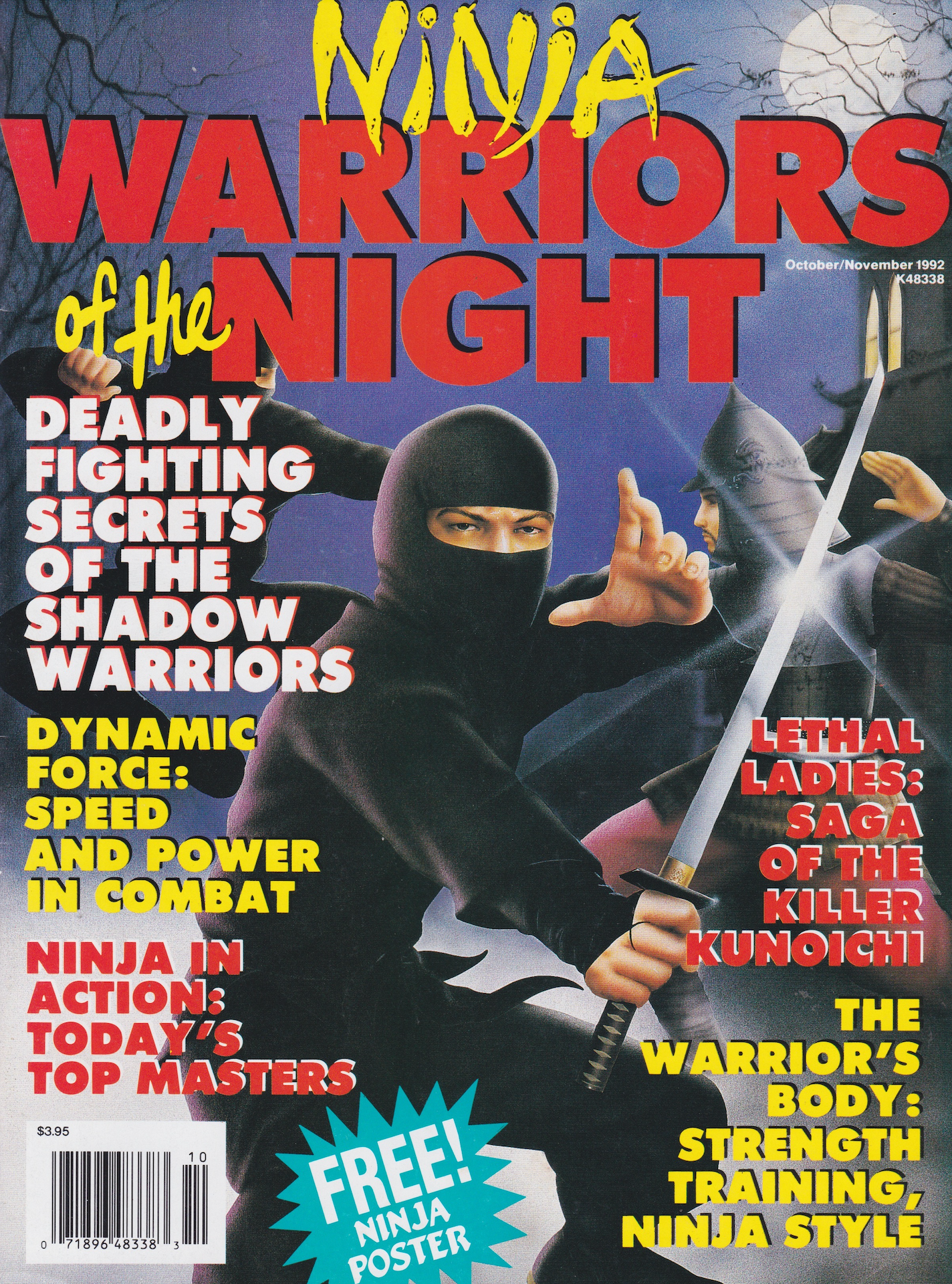 Ninja Warriors of the Night Magazine (1992) (Preowned)