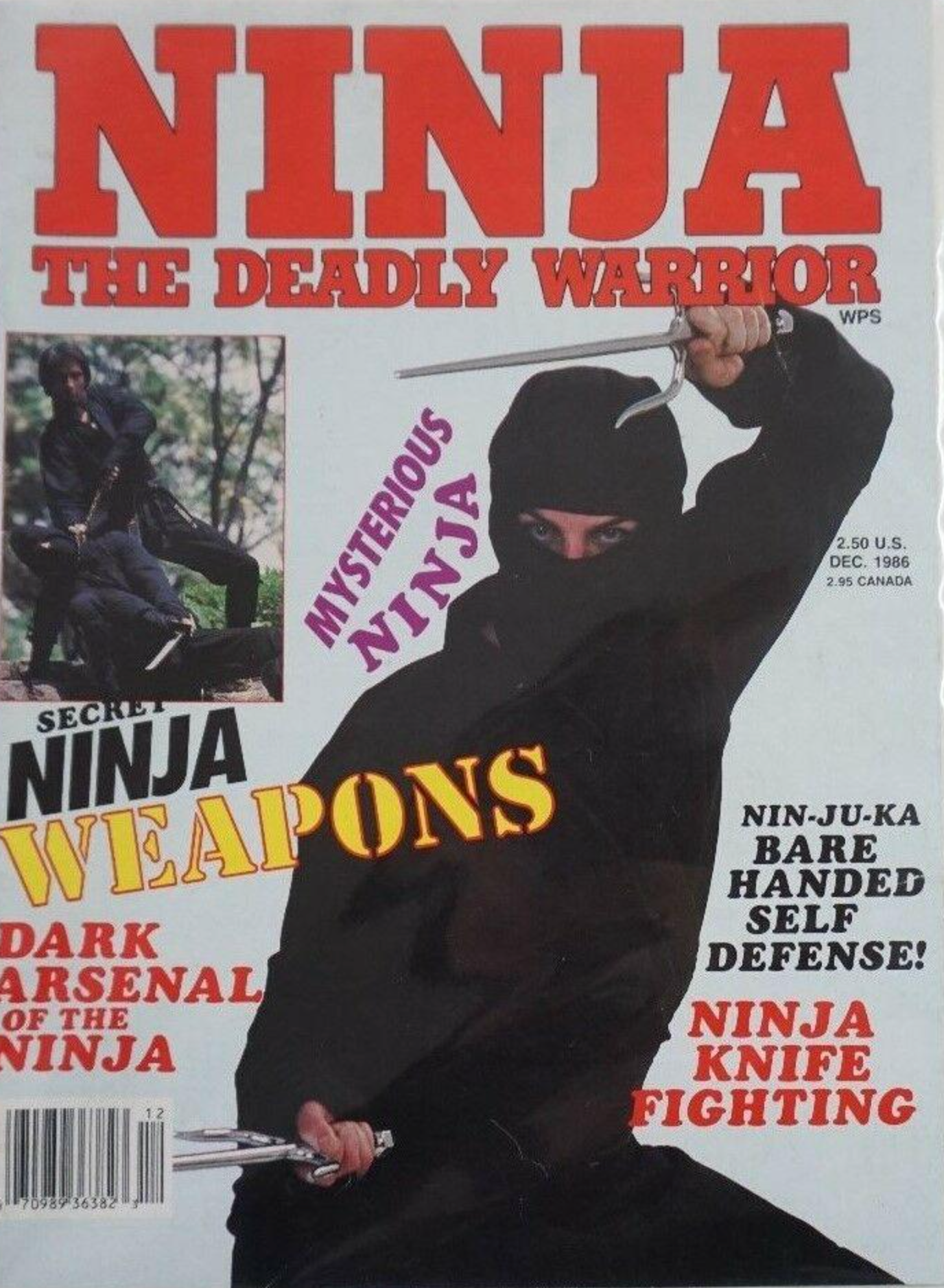 Ninja the Deadly Warrior Magazine #2 (1986) (Preowned)
