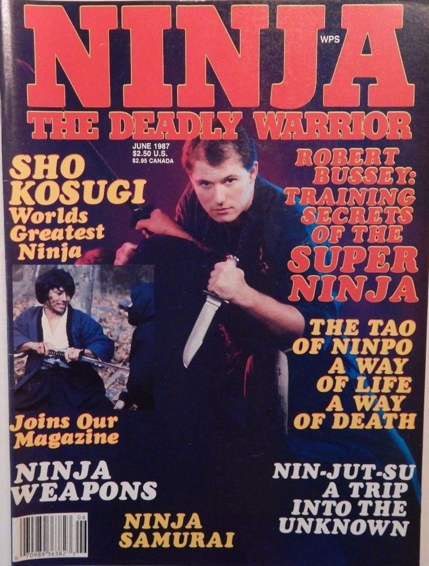 Ninja the Deadly Warrior Magazine #5 (1987) (Preowned)
