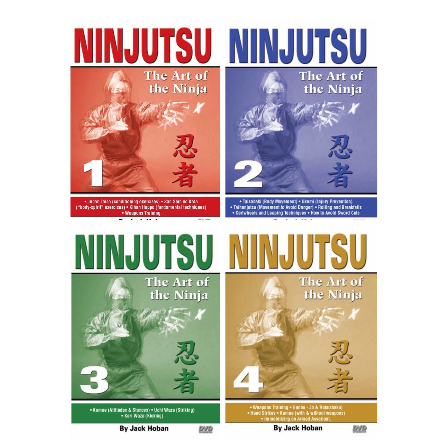 Ninjutsu 4 DVD Set by Jack Hoban