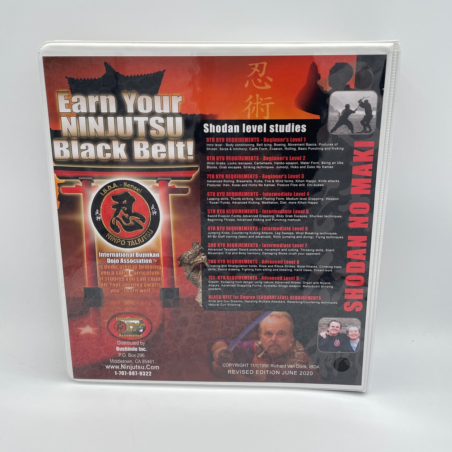 Curso de estudio en casa de Ninjutsu Black Belt por Richard Van Donk