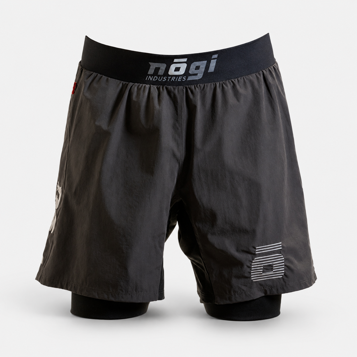 KIDS Ghost Premium Lined Grappling Shorts - New Jersey Gray by Nogi industries