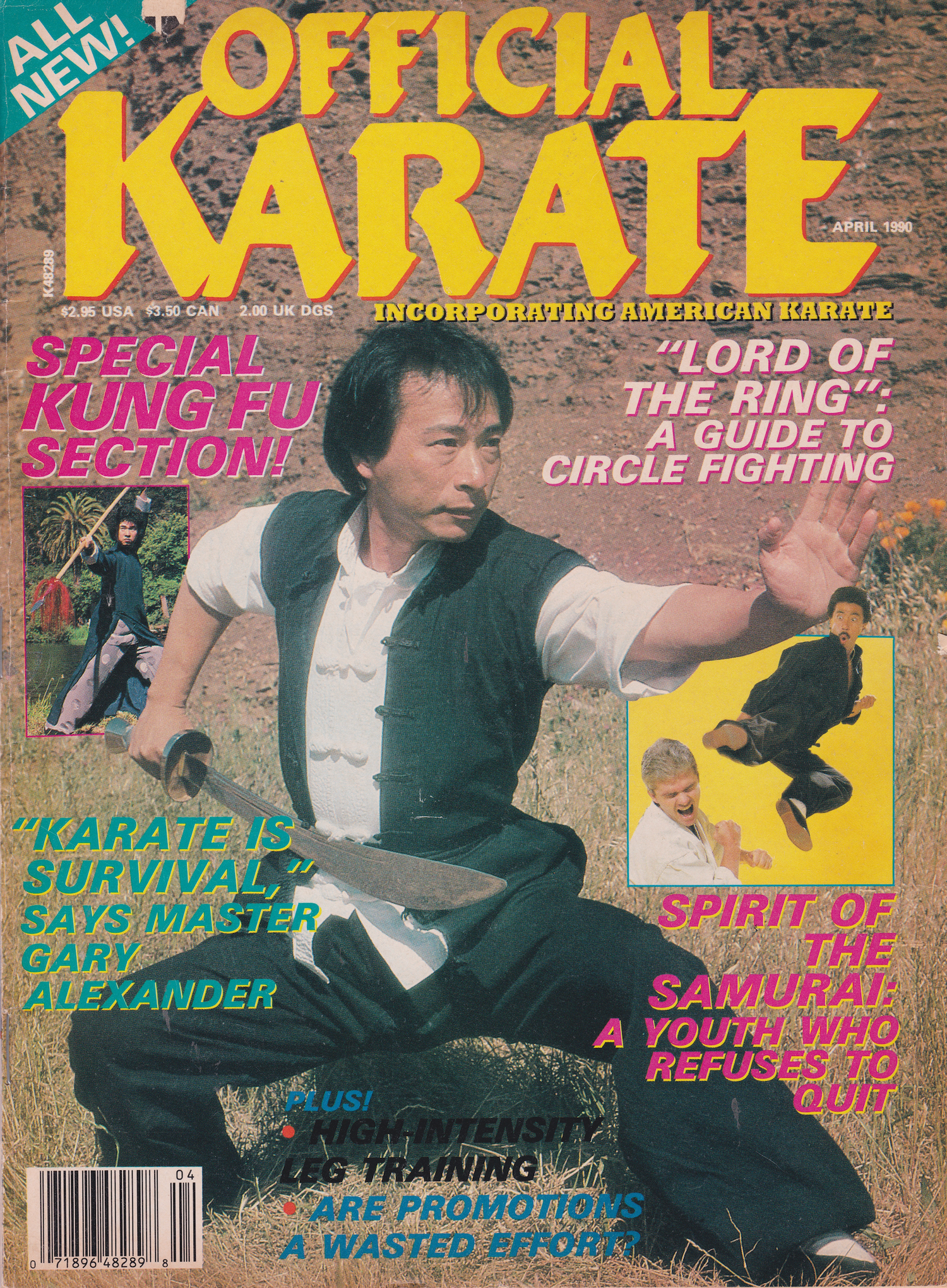 Official Karate April 1990 Magazine (Preowned)