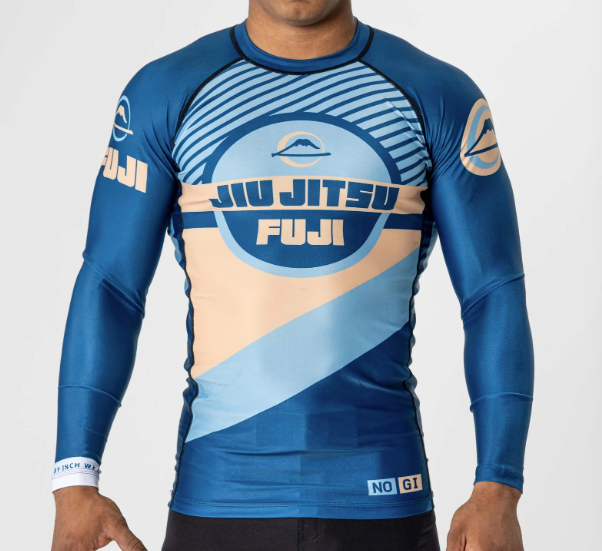 Pacer Flex Lite Long Sleeve Rashguard Blue/Gold by Fuji