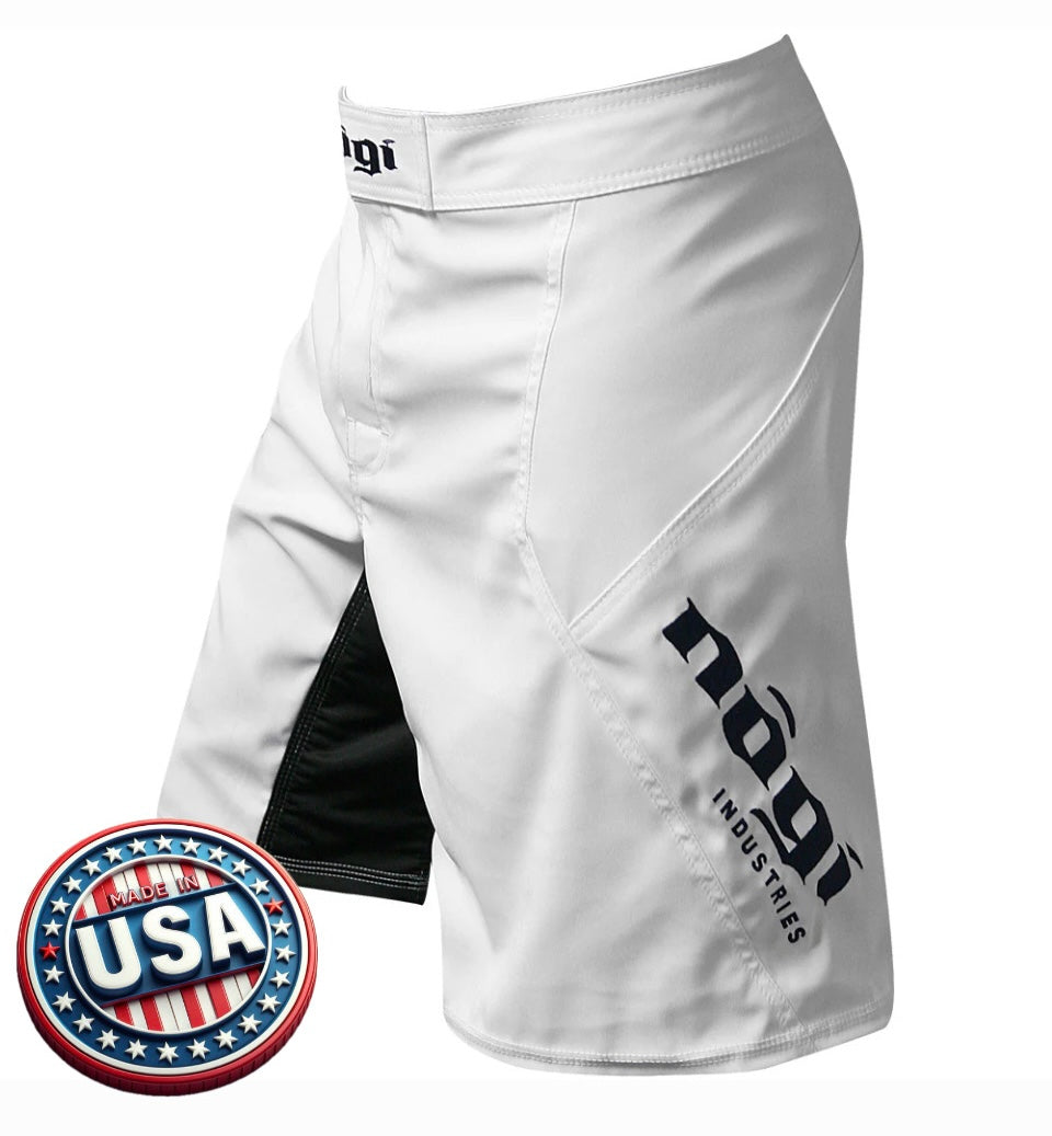 Phantom 3.0 Fight Shorts - Arctic White by Nogi Industries - MADE IN USA - Limited Edition