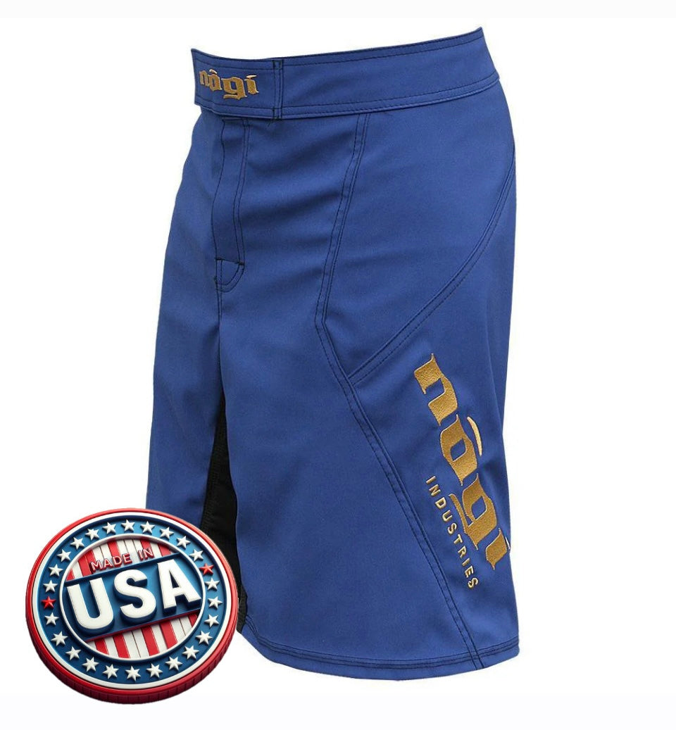 Phantom 3.0 Fight Shorts - Navy Blue/Bronze by Nogi Industries - MADE IN USA