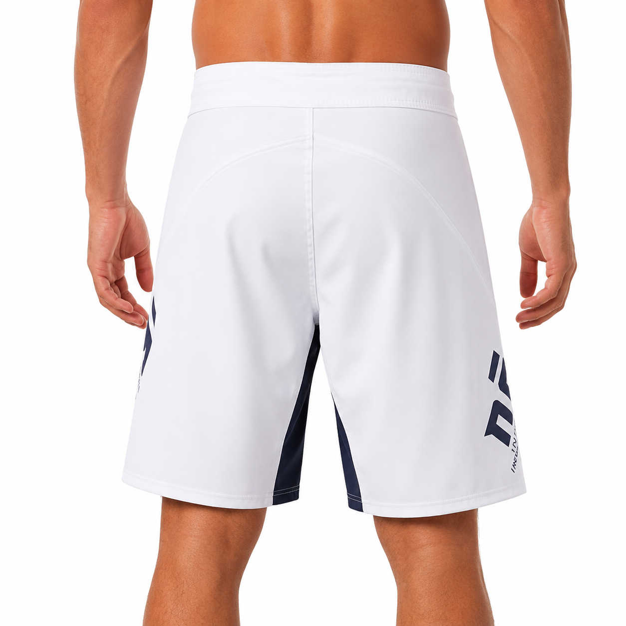 Phantom 4.0 Fight Shorts - Arctic White & Gray - MADE IN USA by Nogi industries